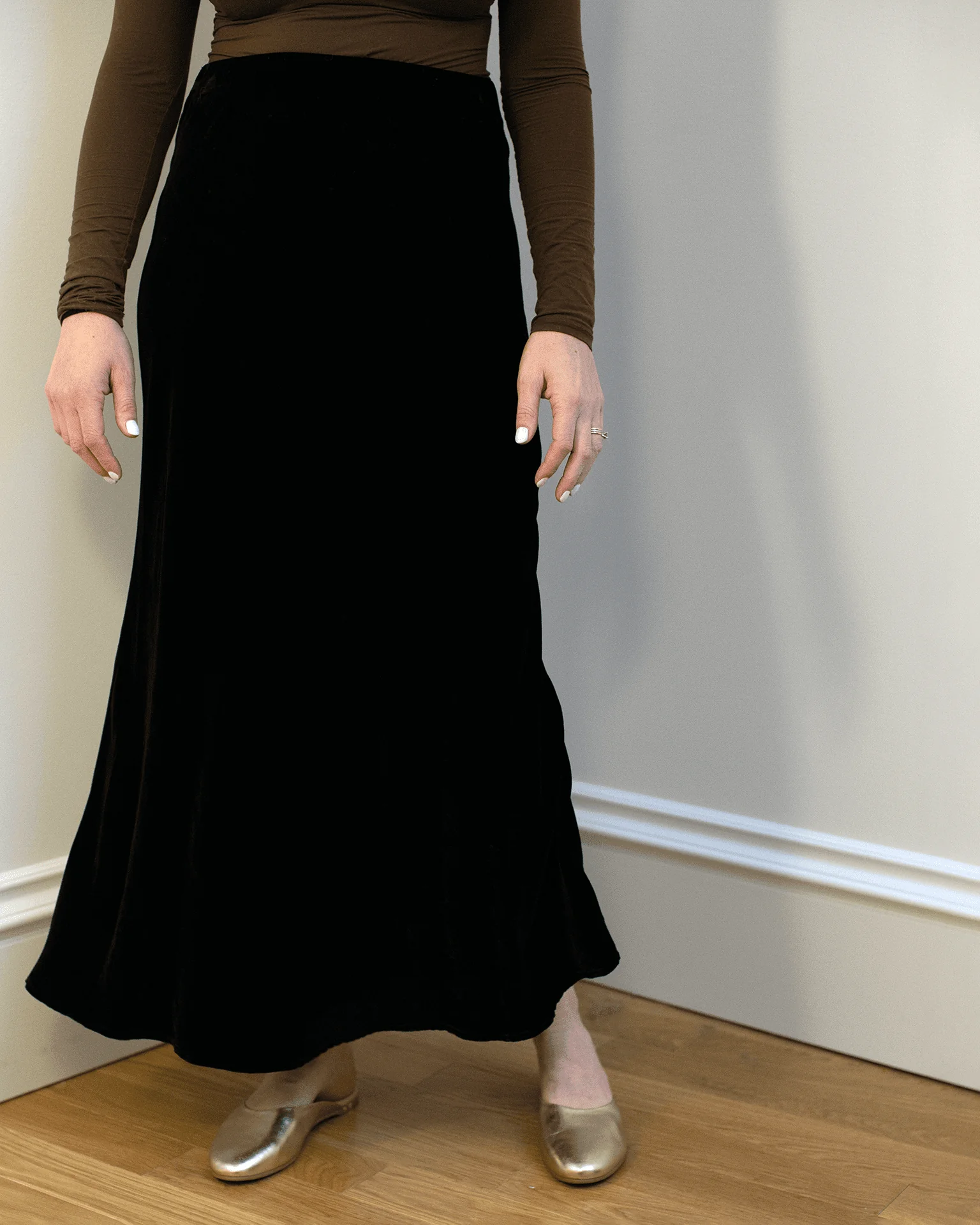 Felicity Long Skirt in Black - Image 5