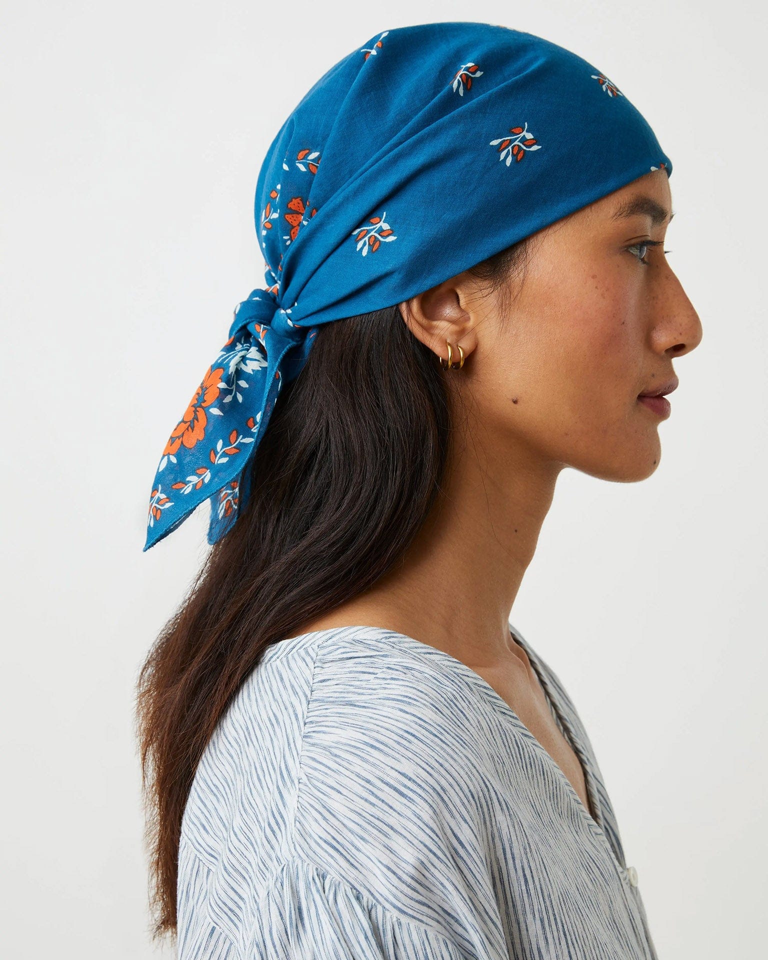 Fichu Scarf No 652 in Indigo - Image 3