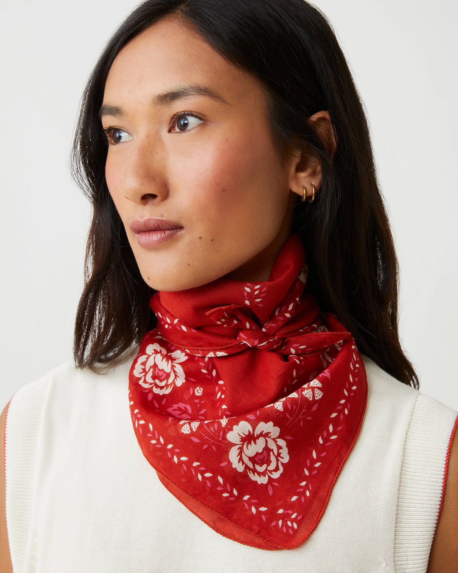 Fichu Scarf No 652 in Tulip