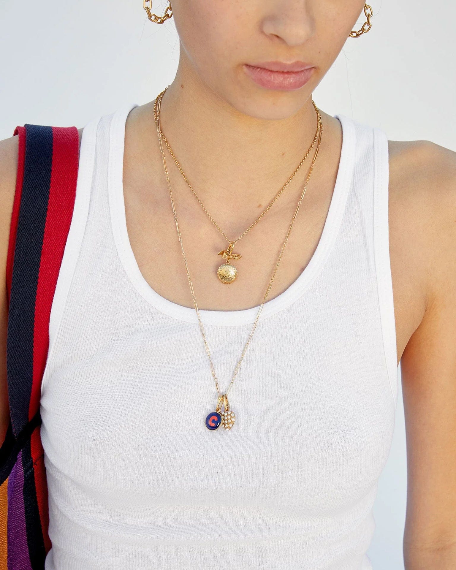 Fine Paperclip Charm Chain 24" in 14K Gold Vermeil - Image 3
