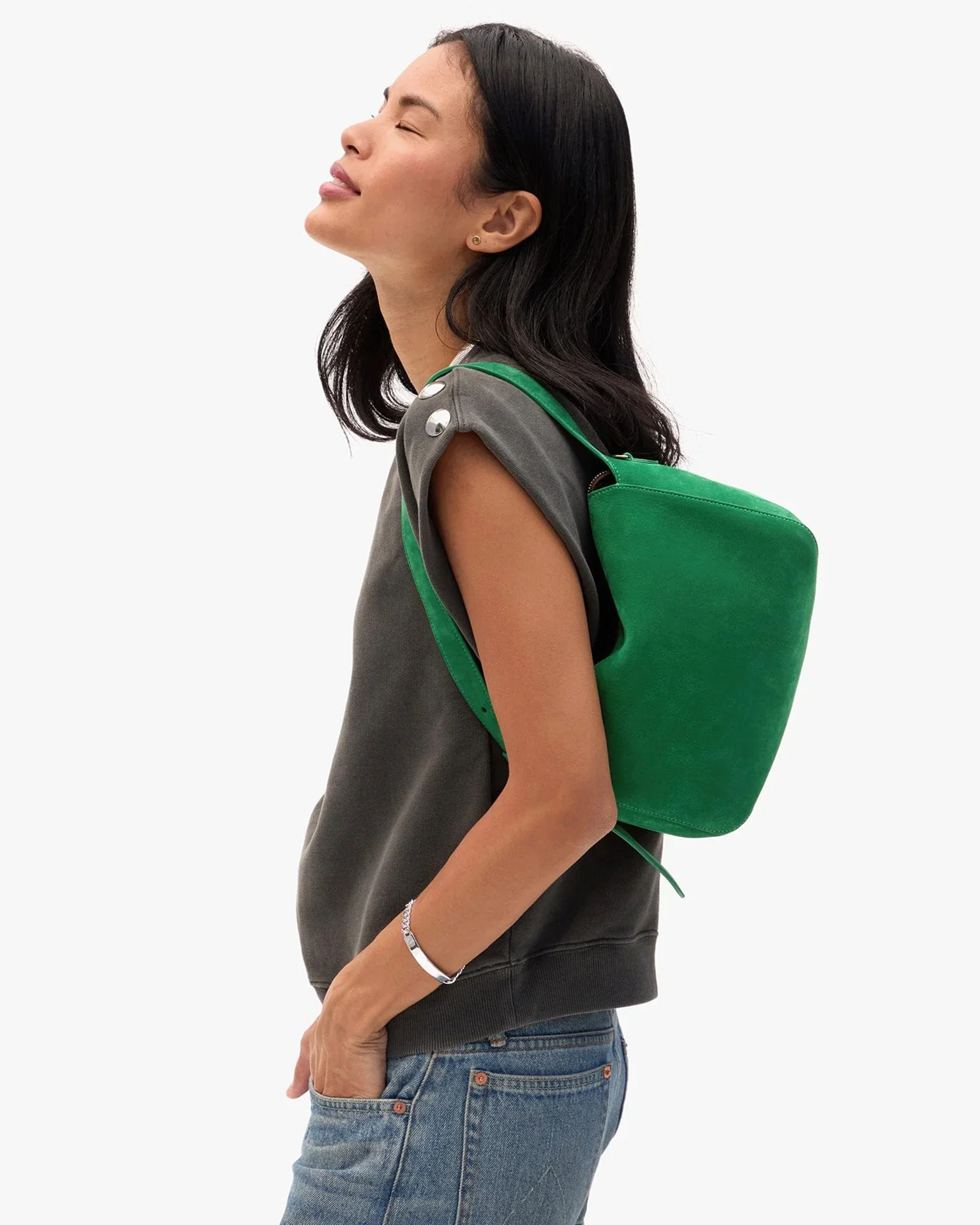 Fleurine - Smooth Nubuck in Deep Emerald - Image 2