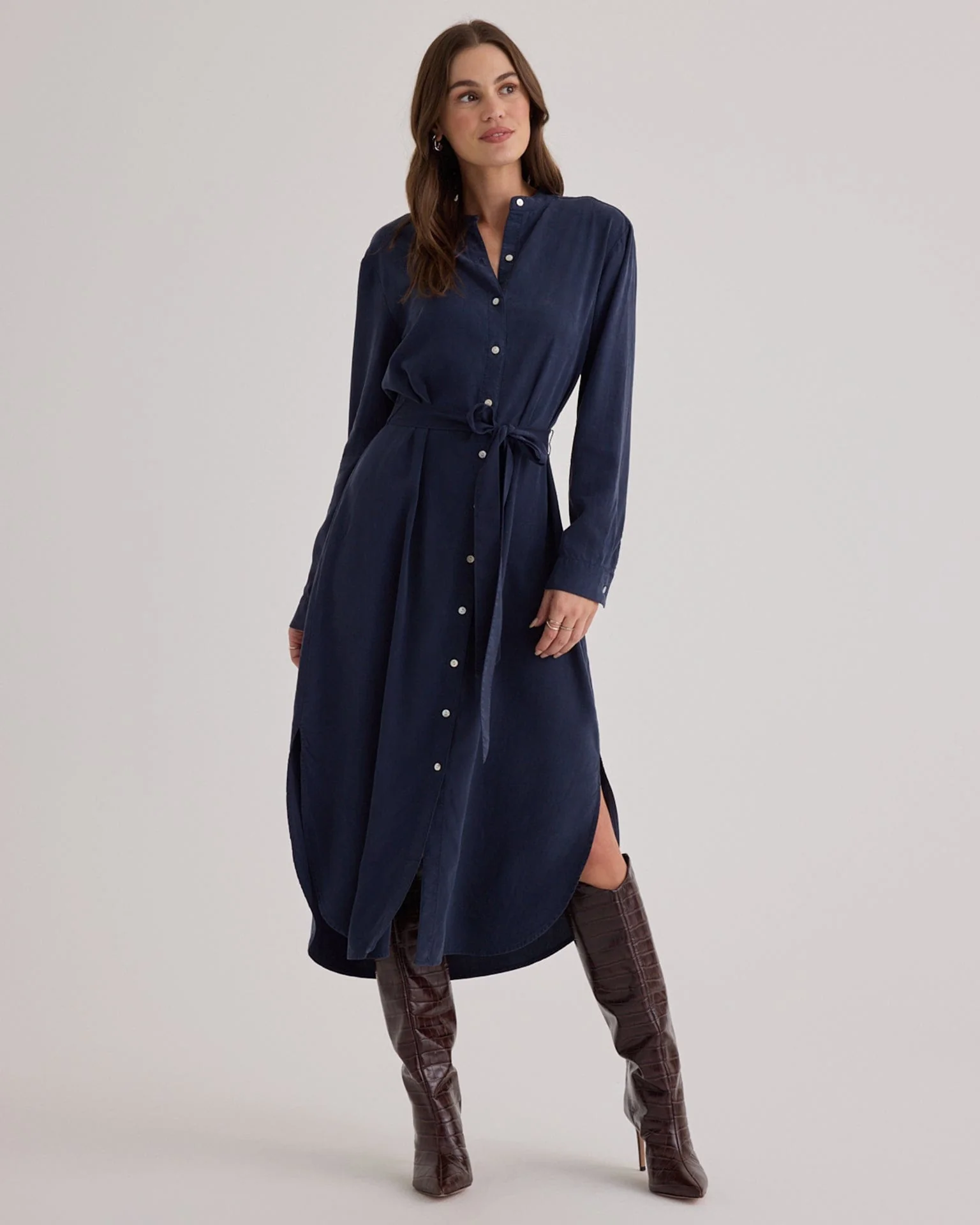 Flowy Hem Maxi Dress in Endless Sea