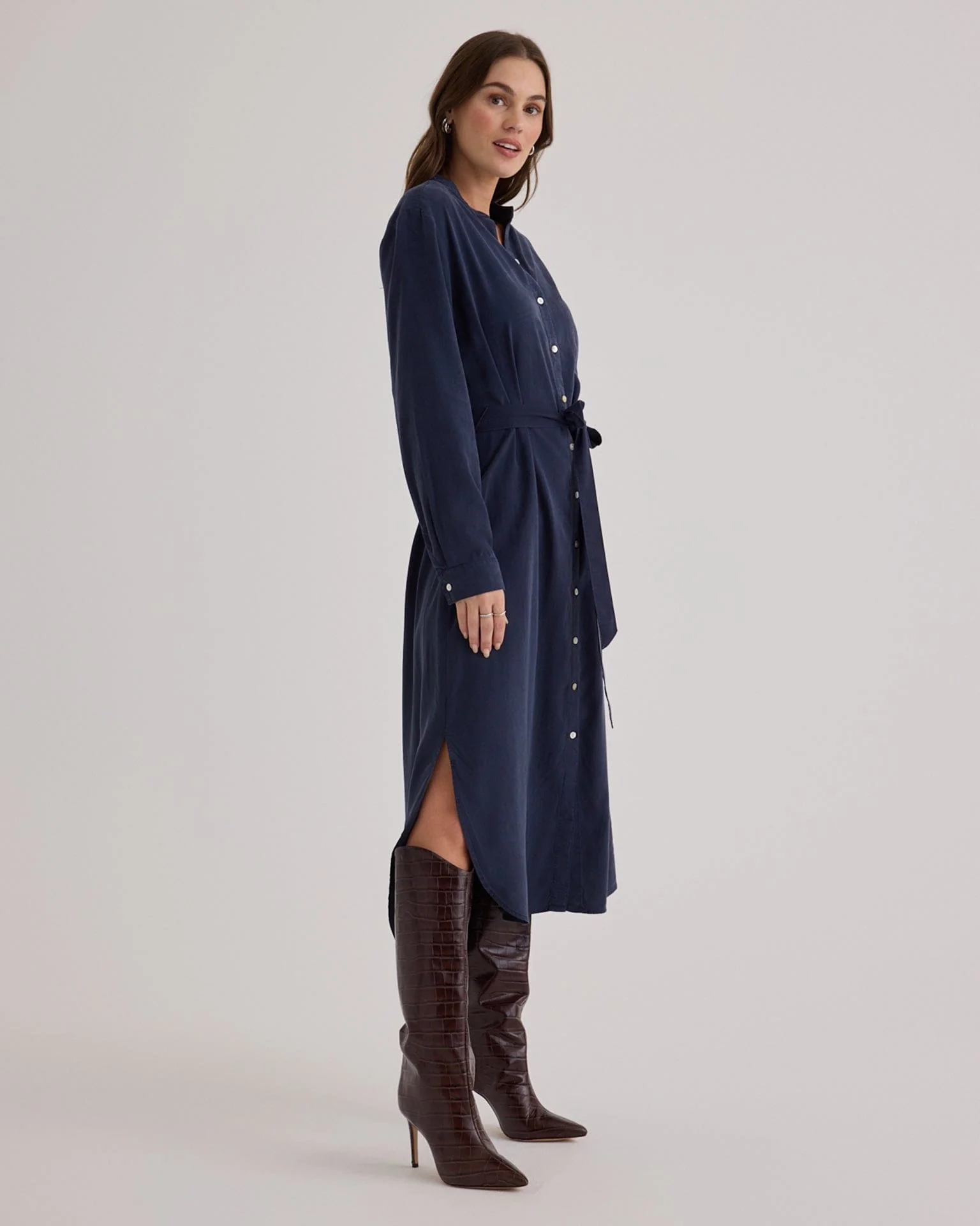Flowy Hem Maxi Dress in Endless Sea - Image 2
