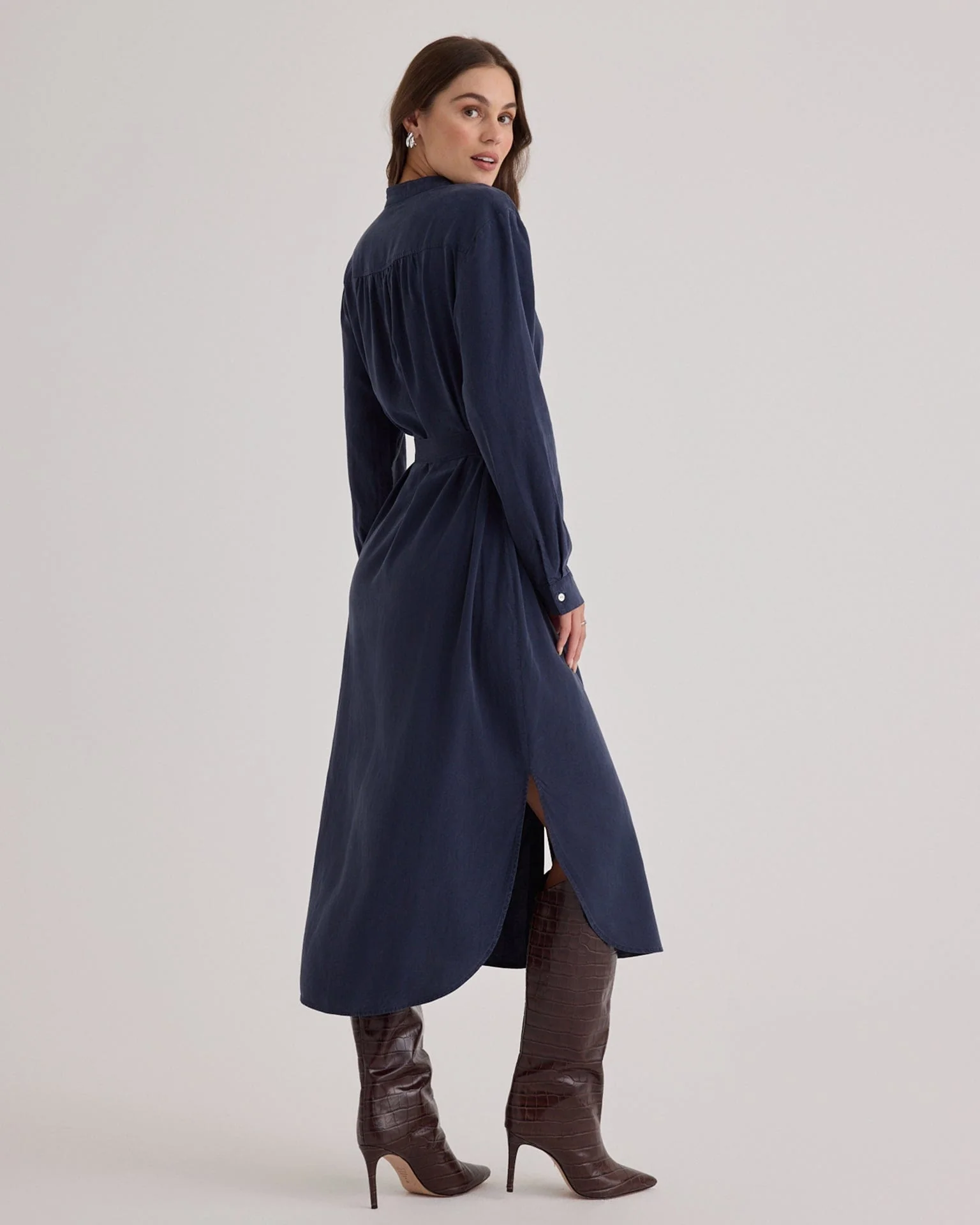 Flowy Hem Maxi Dress in Endless Sea - Image 3