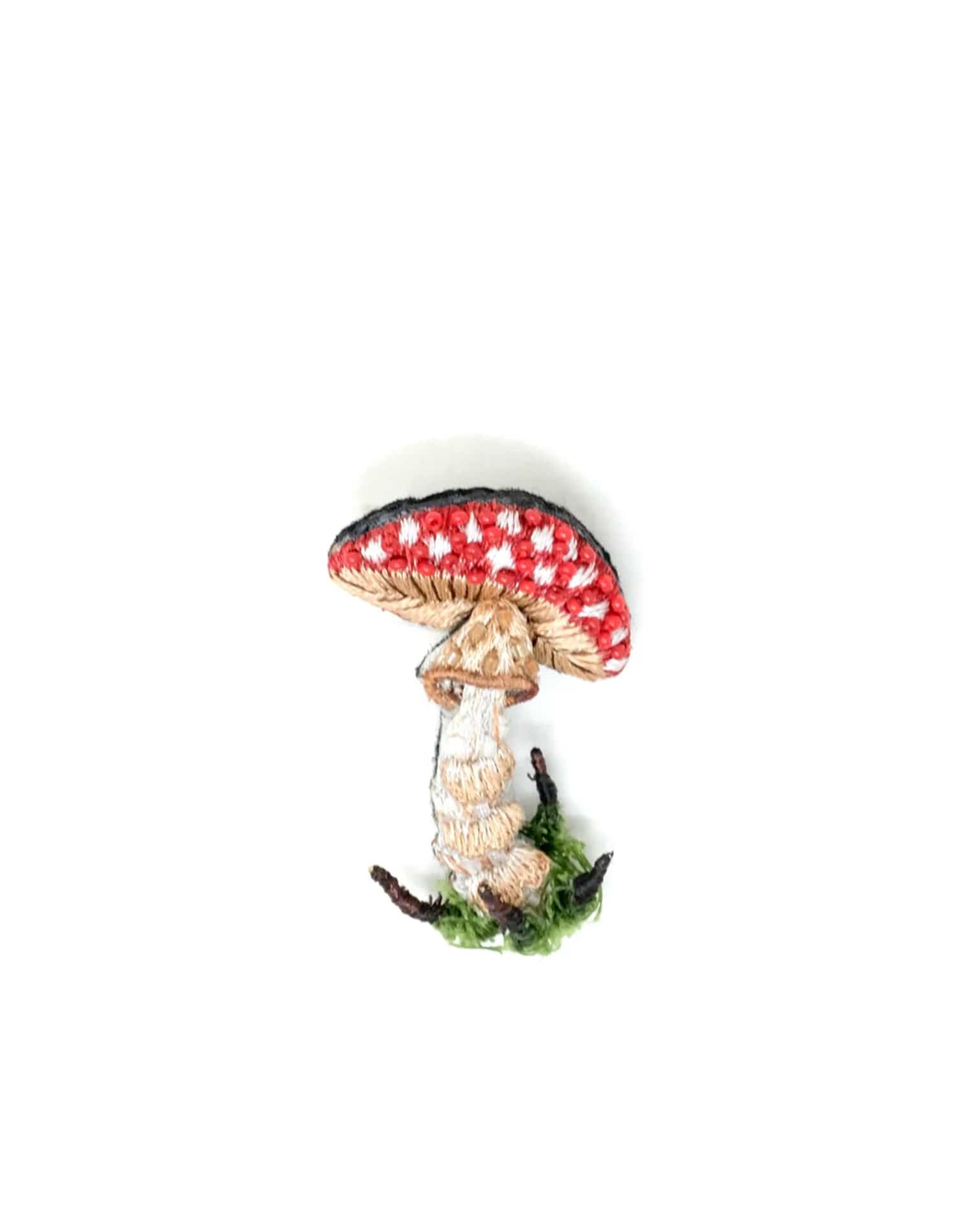 Fly Mushroom Brooch Pin