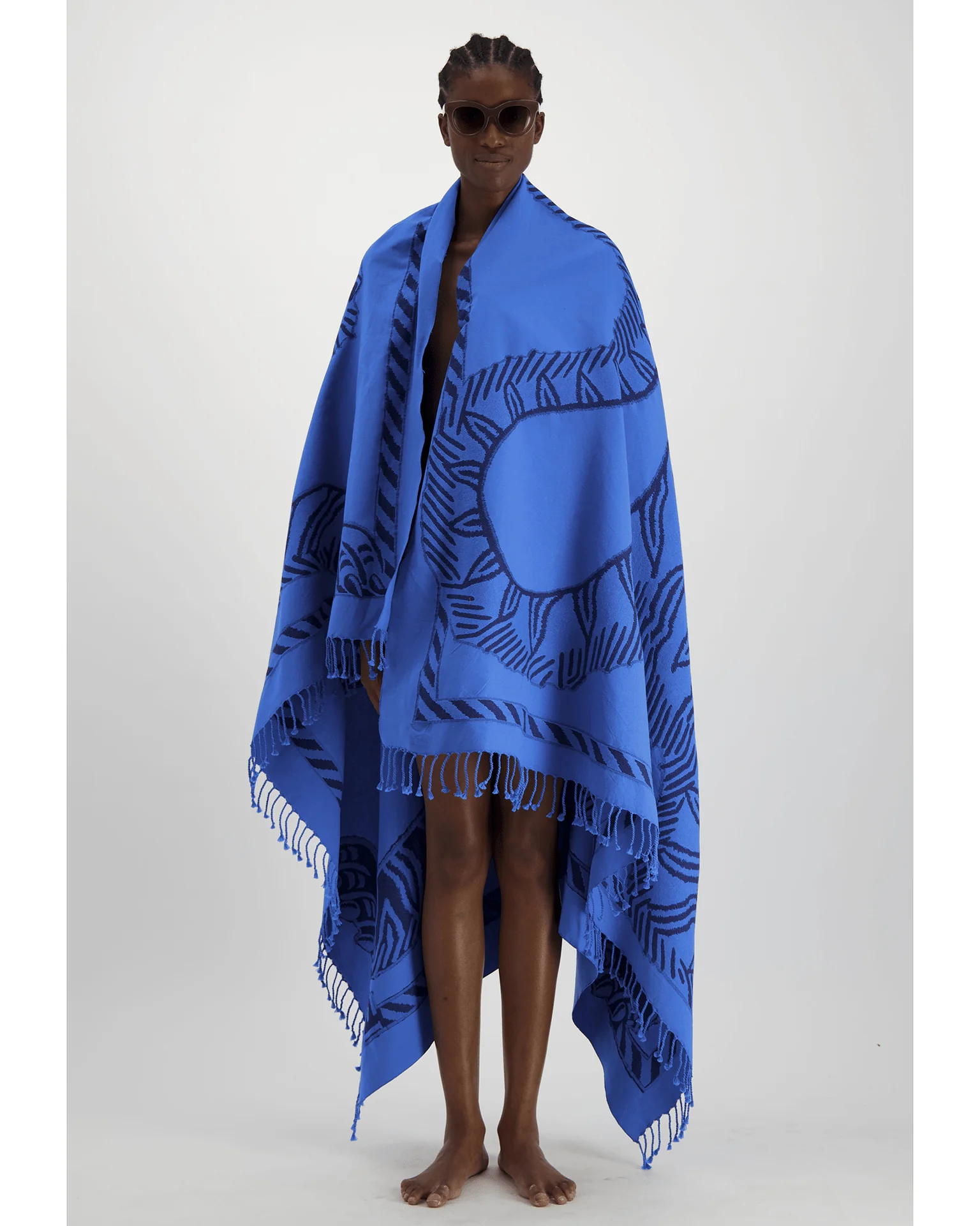 Fouta 140 3D Mantra in Blue