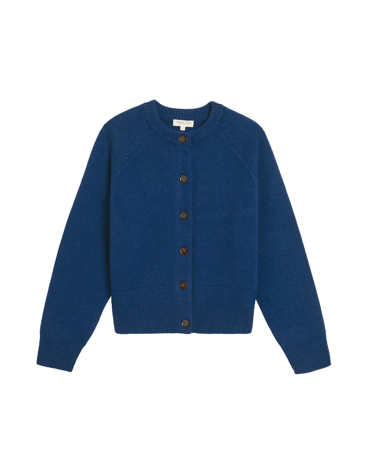 Frances Merino Wool Cardigan in Sapphire - Image 3