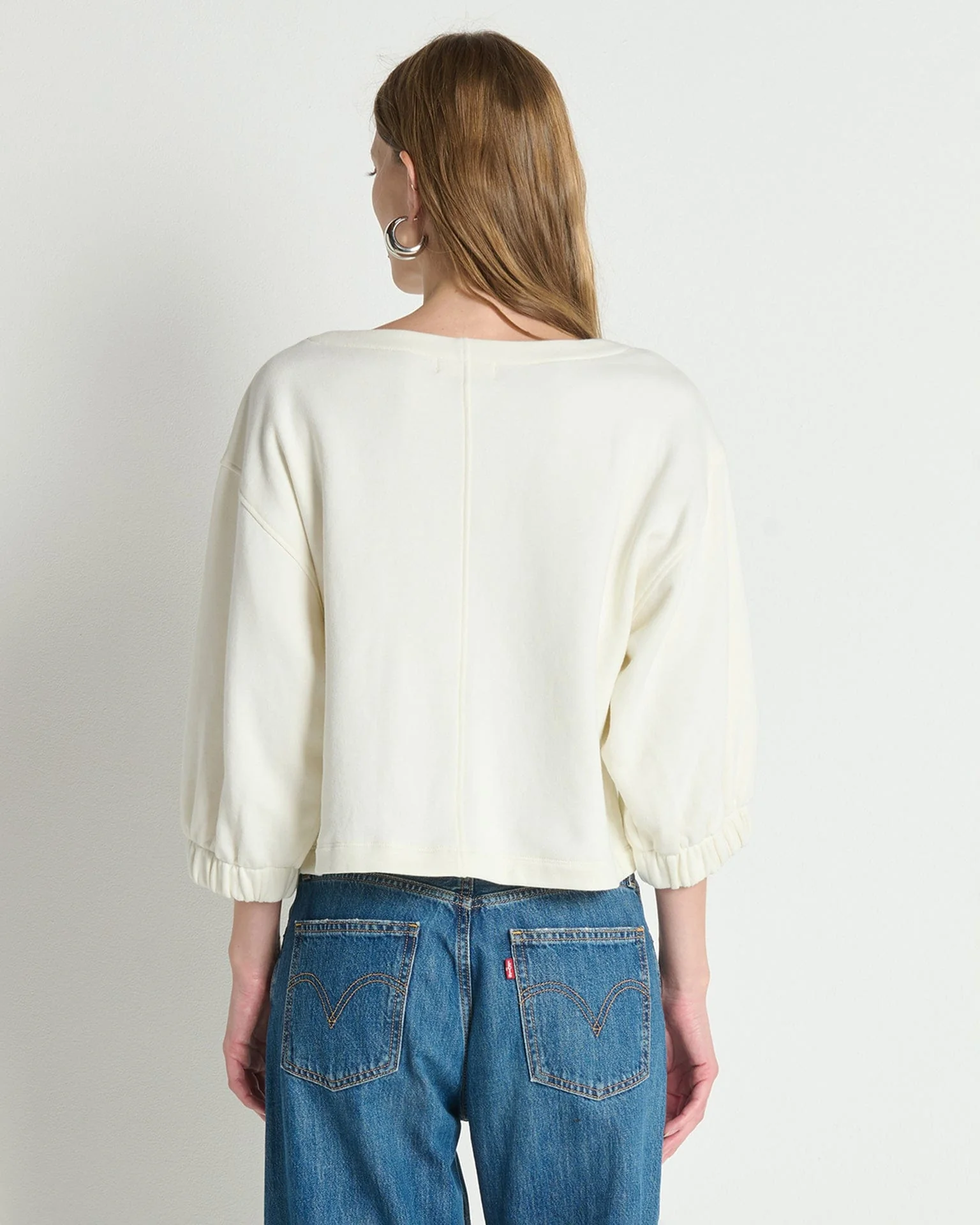 Geri Sweatshirt in Porcelain - Image 3