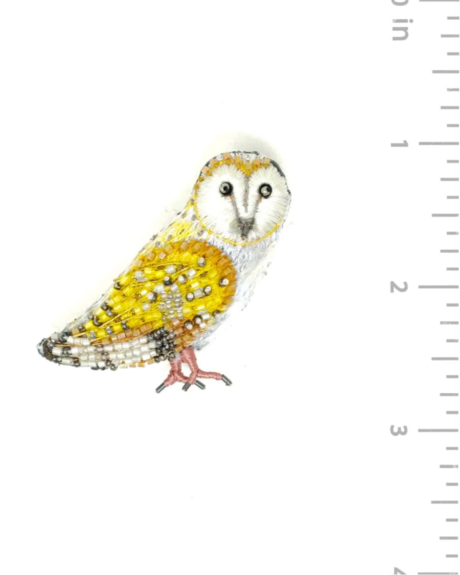 Golden Owl Brooch Pin - Image 3