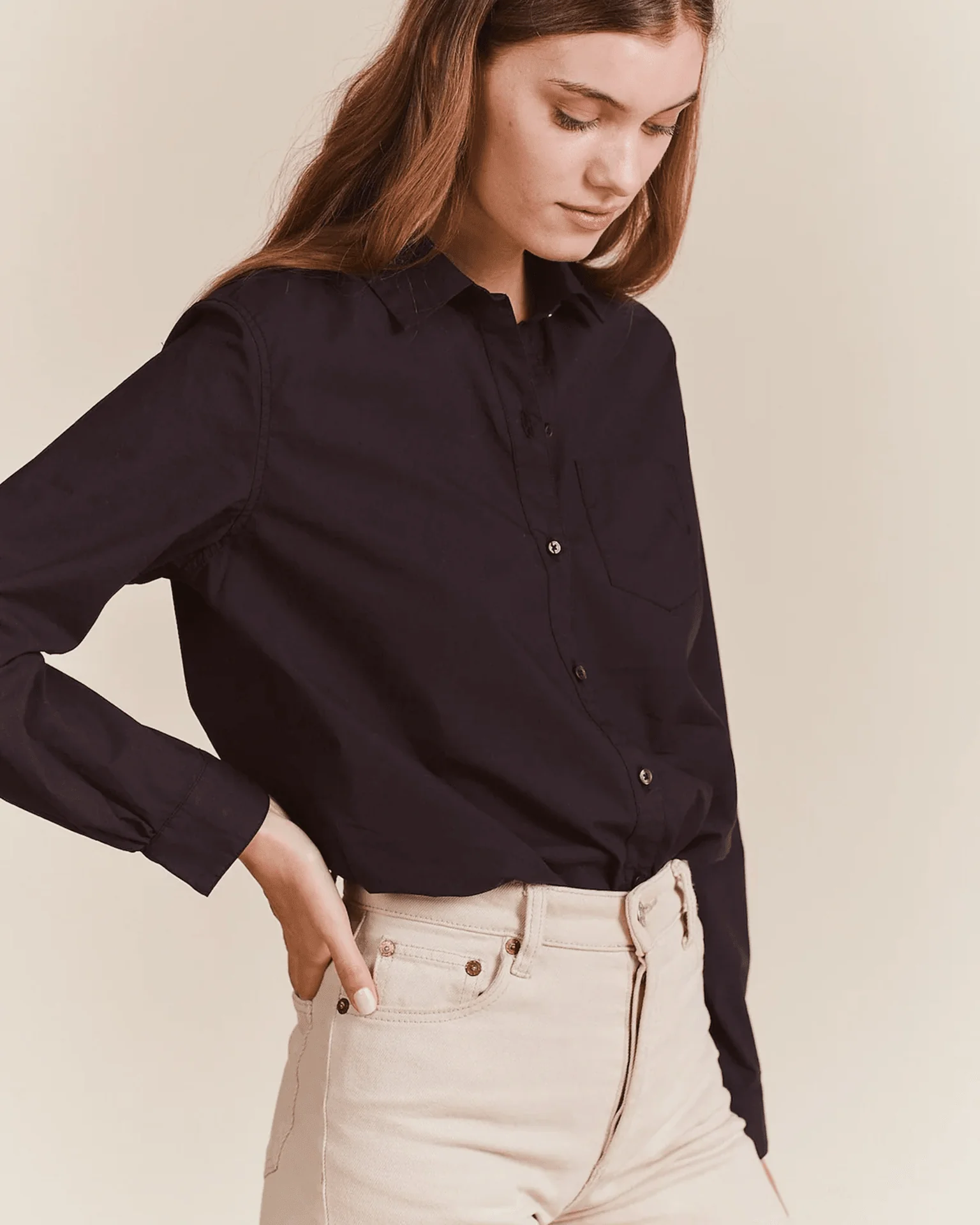 Grace Classic Shirt in Black - Image 2