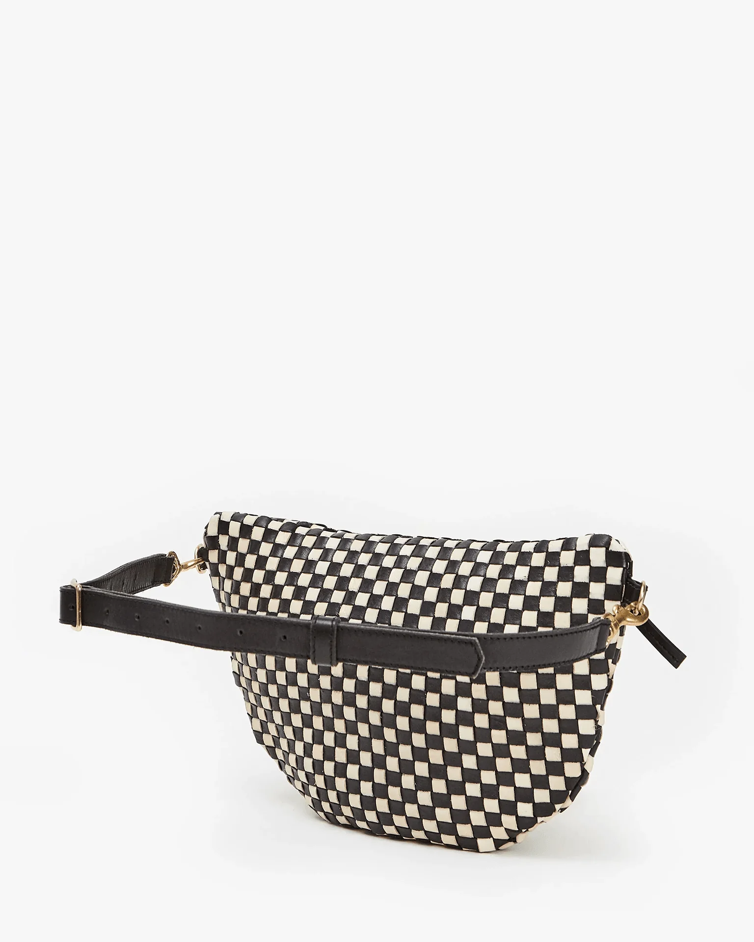Grande Fanny in Black & Cream Woven Checker - Image 4
