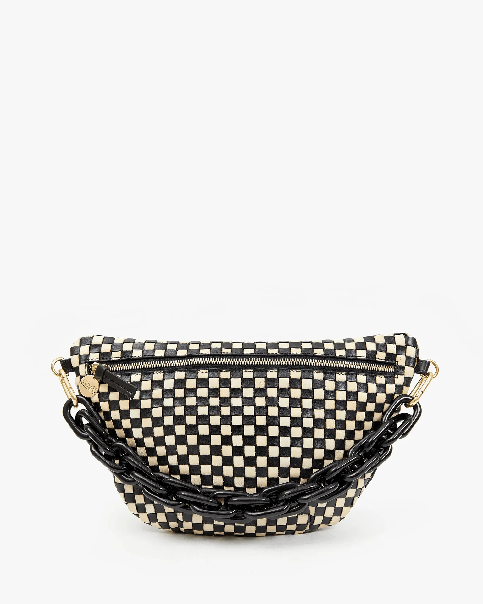 Grande Fanny in Black & Cream Woven Checker - Image 5