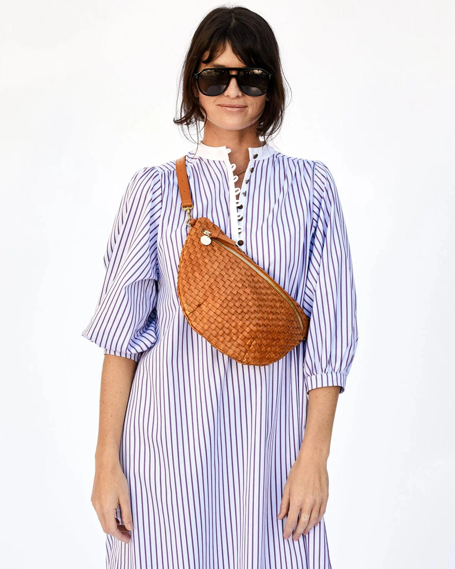 Grande Fanny in Natural Woven Checker - Image 2