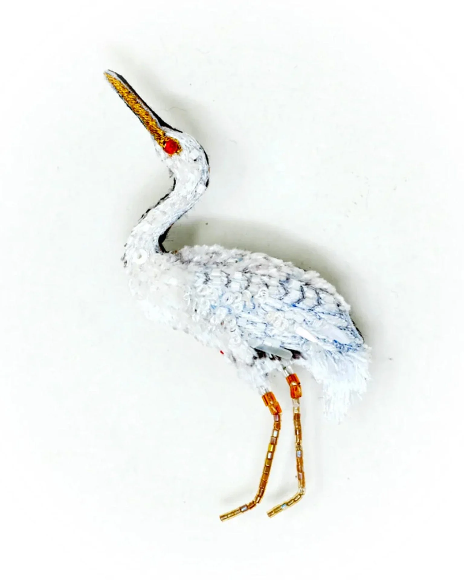 Great Egret Brooch Pin