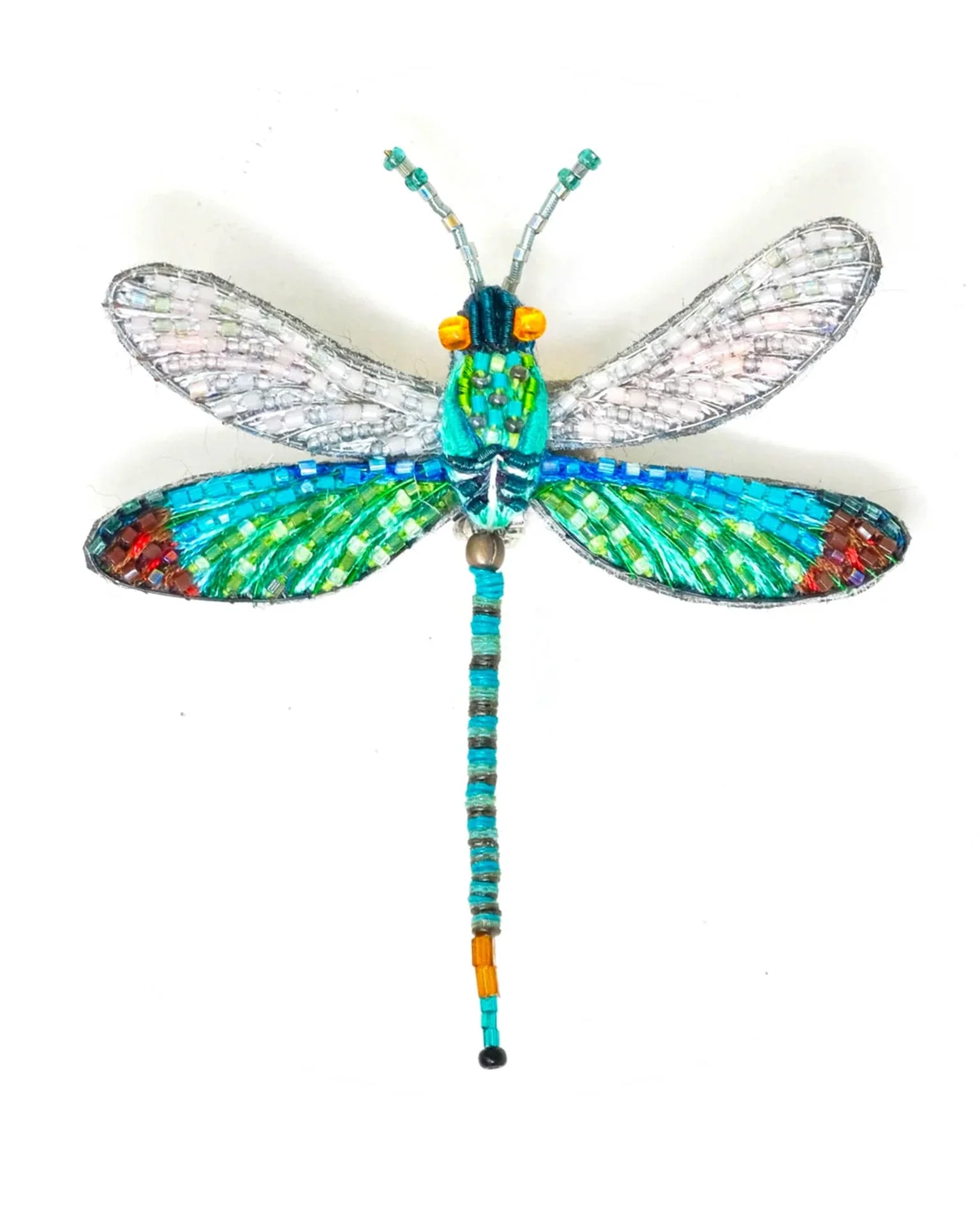Greenwing Dragonfly Brooch Pin