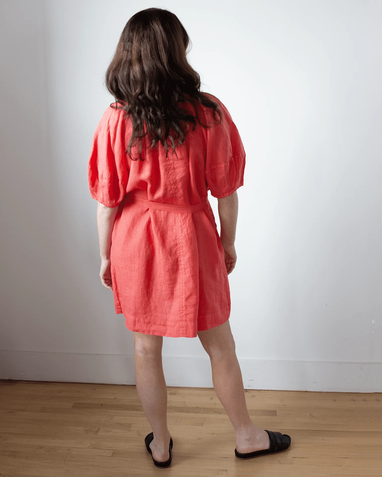 Greta 3/4 Slv Midi Dress in Taffy - Image 4