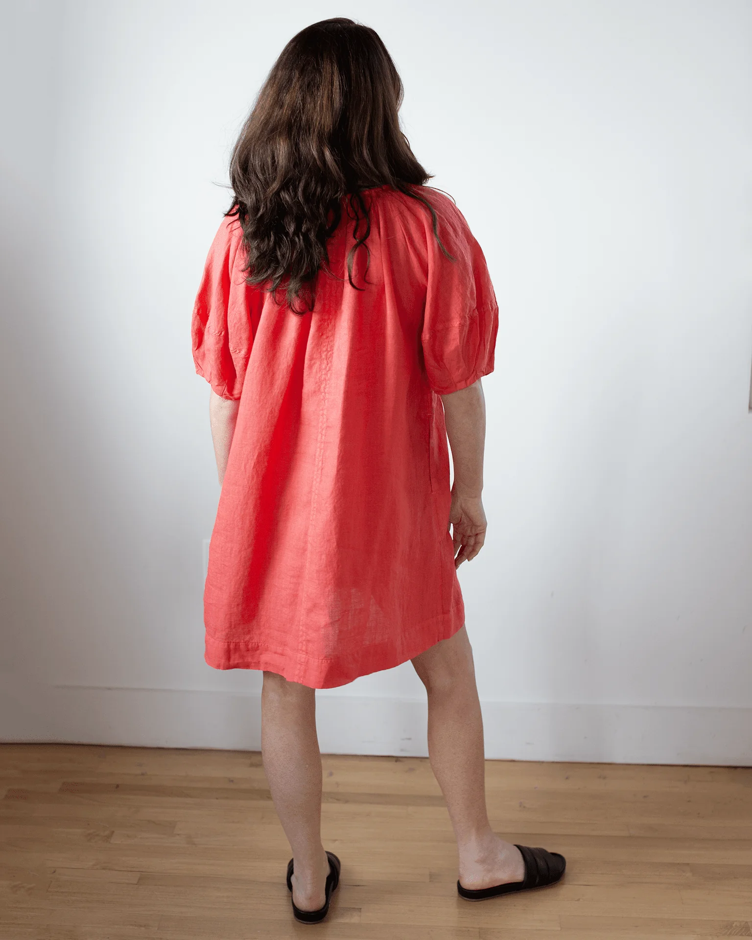 Greta 3/4 Slv Midi Dress in Taffy - Image 5