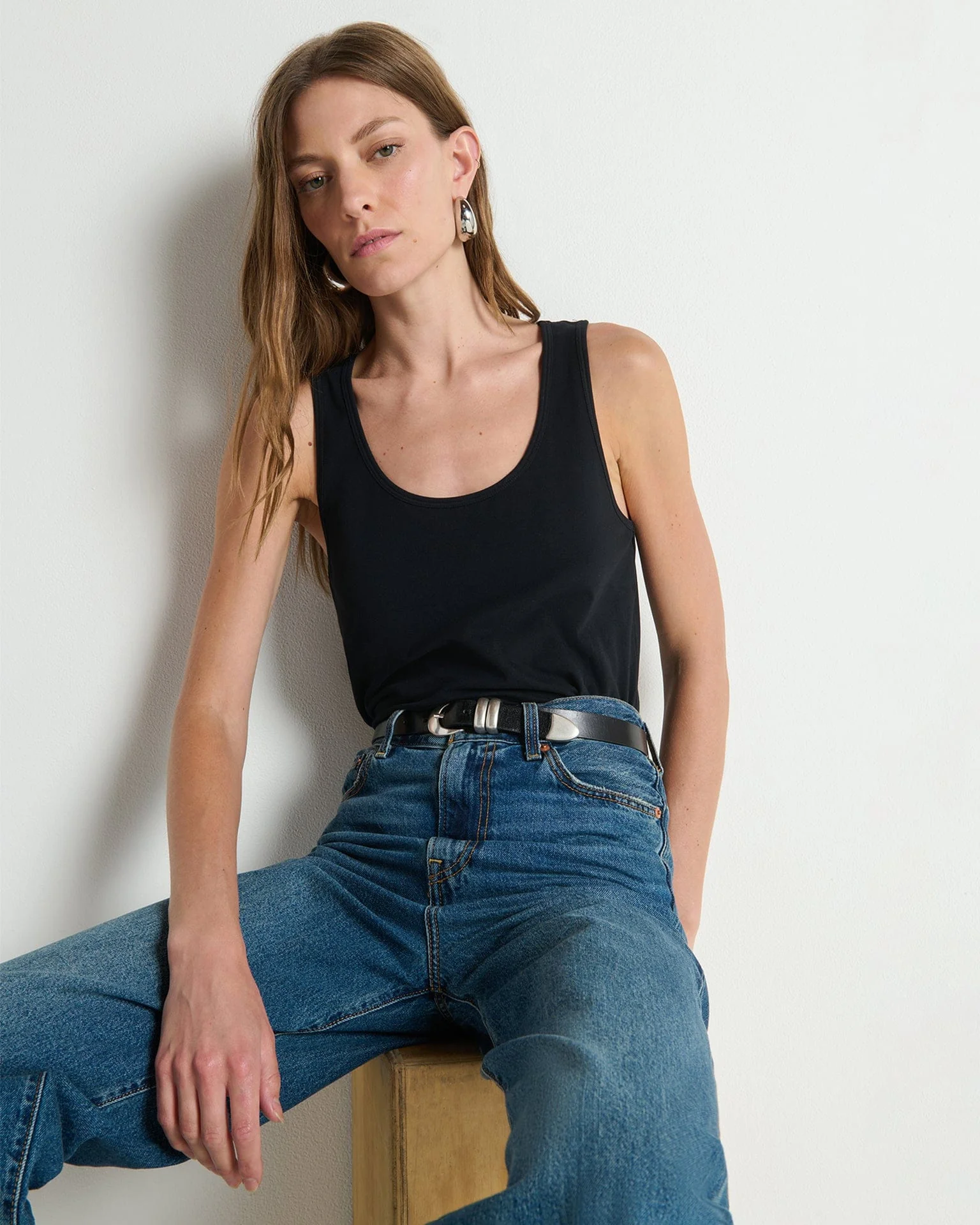 Hailey Tank in Jet Black