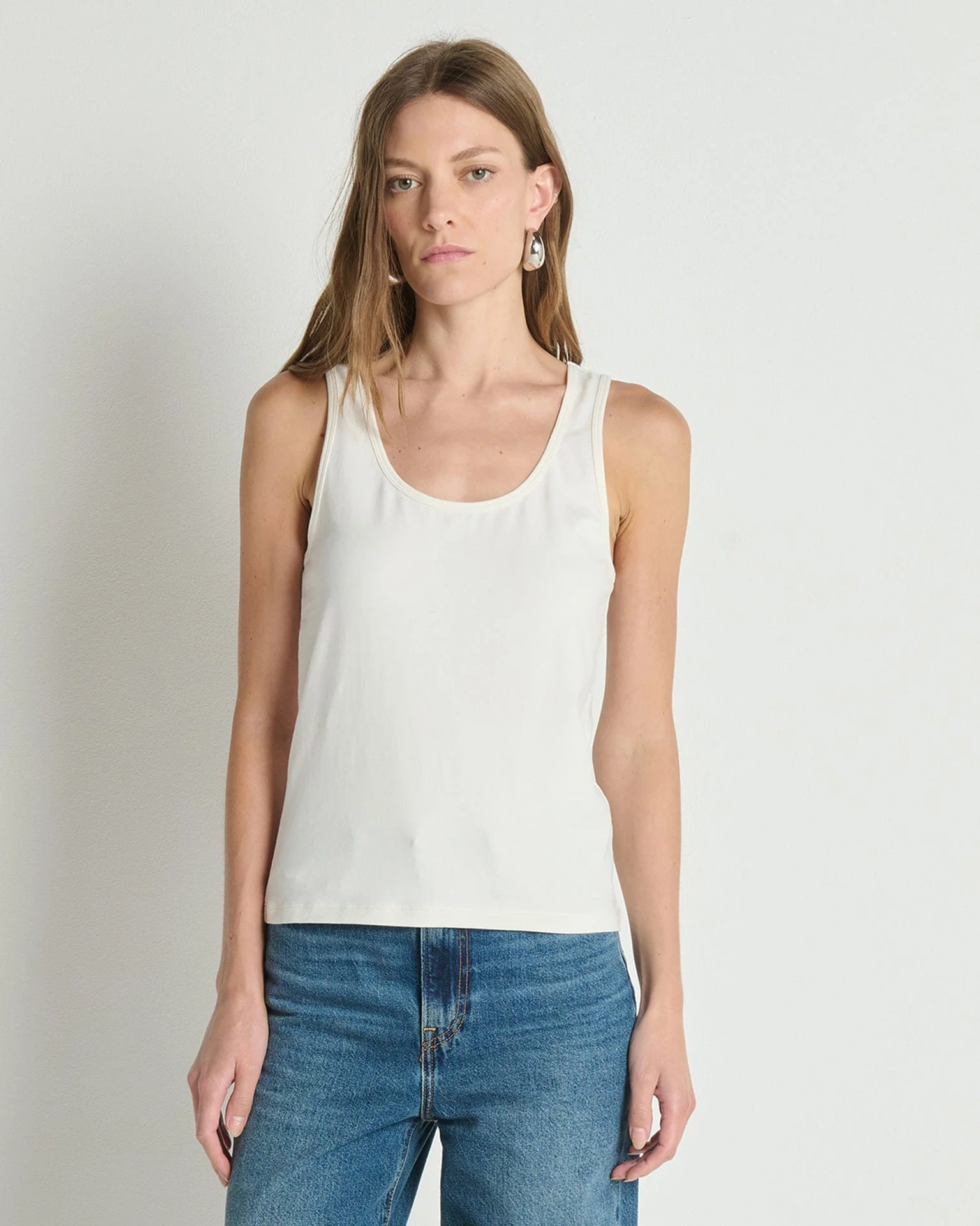 Hailey Tank in Porcelain - Image 2