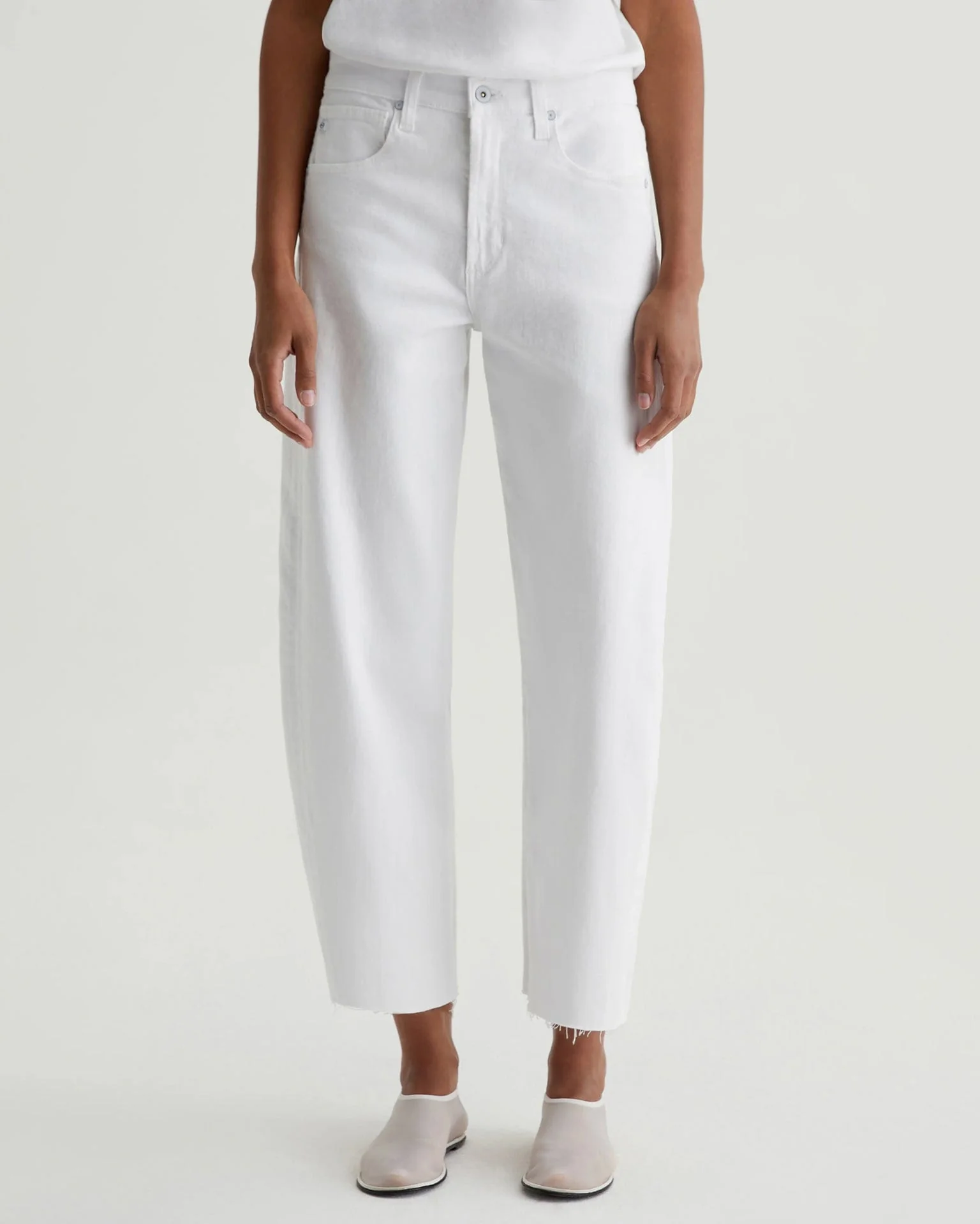 Hattie Crop in Gallery White