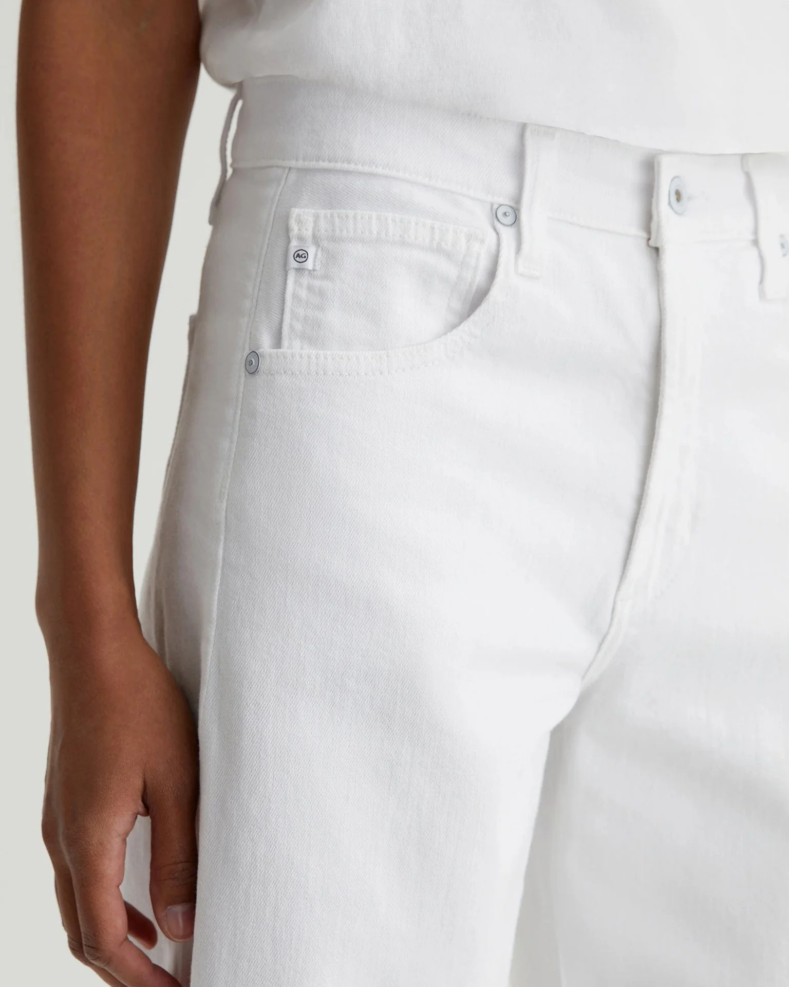 Hattie Crop in Gallery White - Image 3
