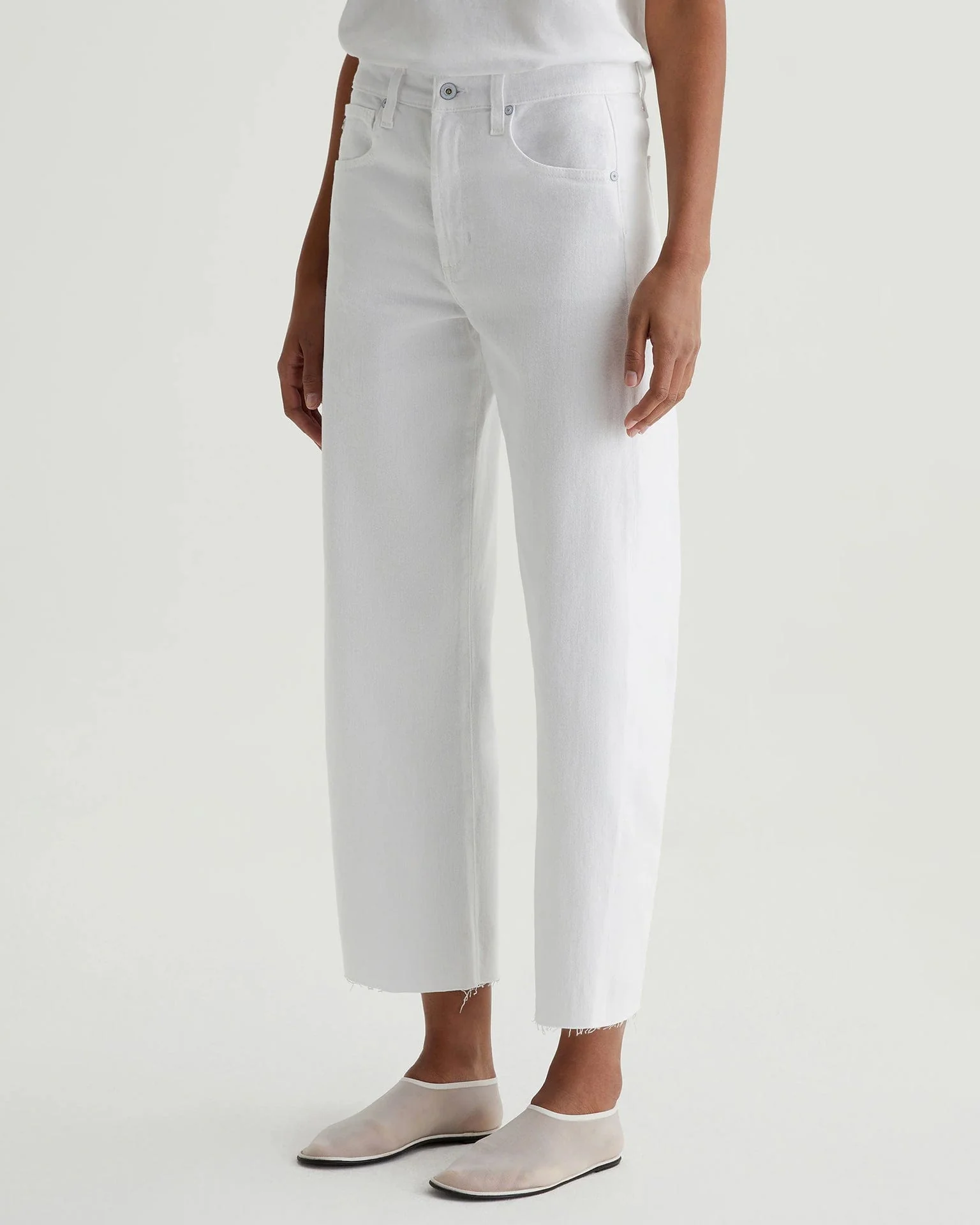 Hattie Crop in Gallery White - Image 4
