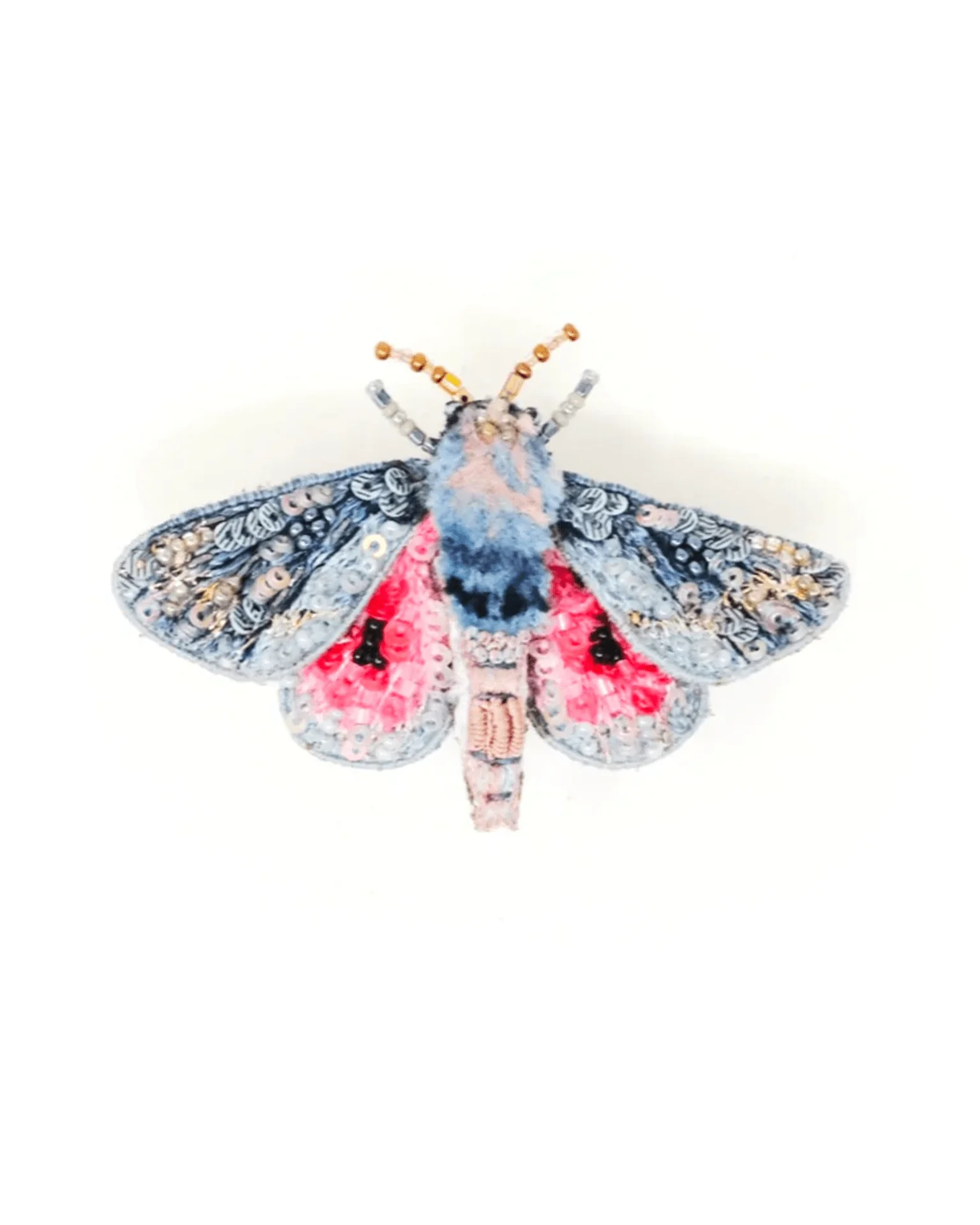 Hubbard's Small Silk Moth Brooch Pin