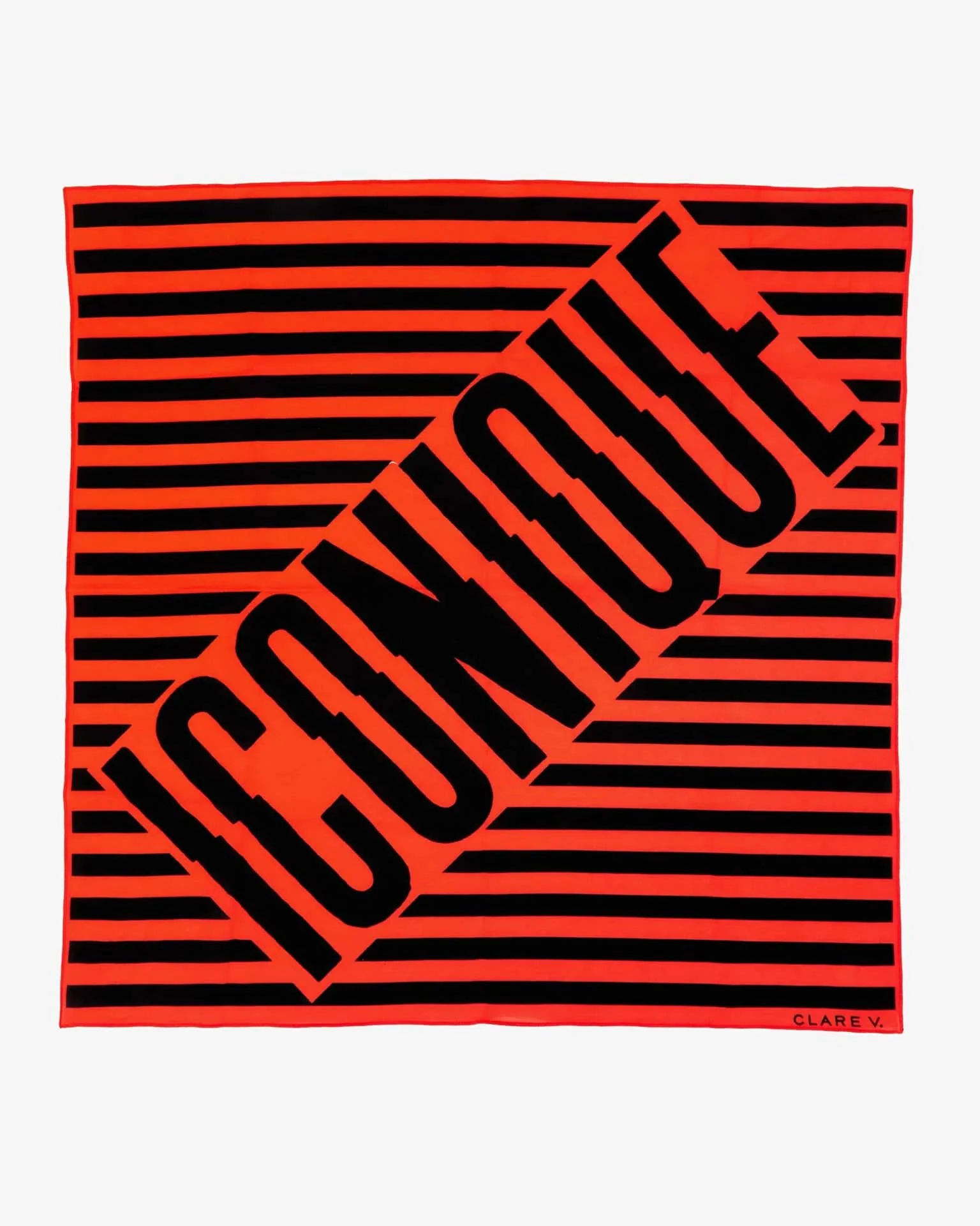 Iconique Bandana in Black & Poppy - Image 2
