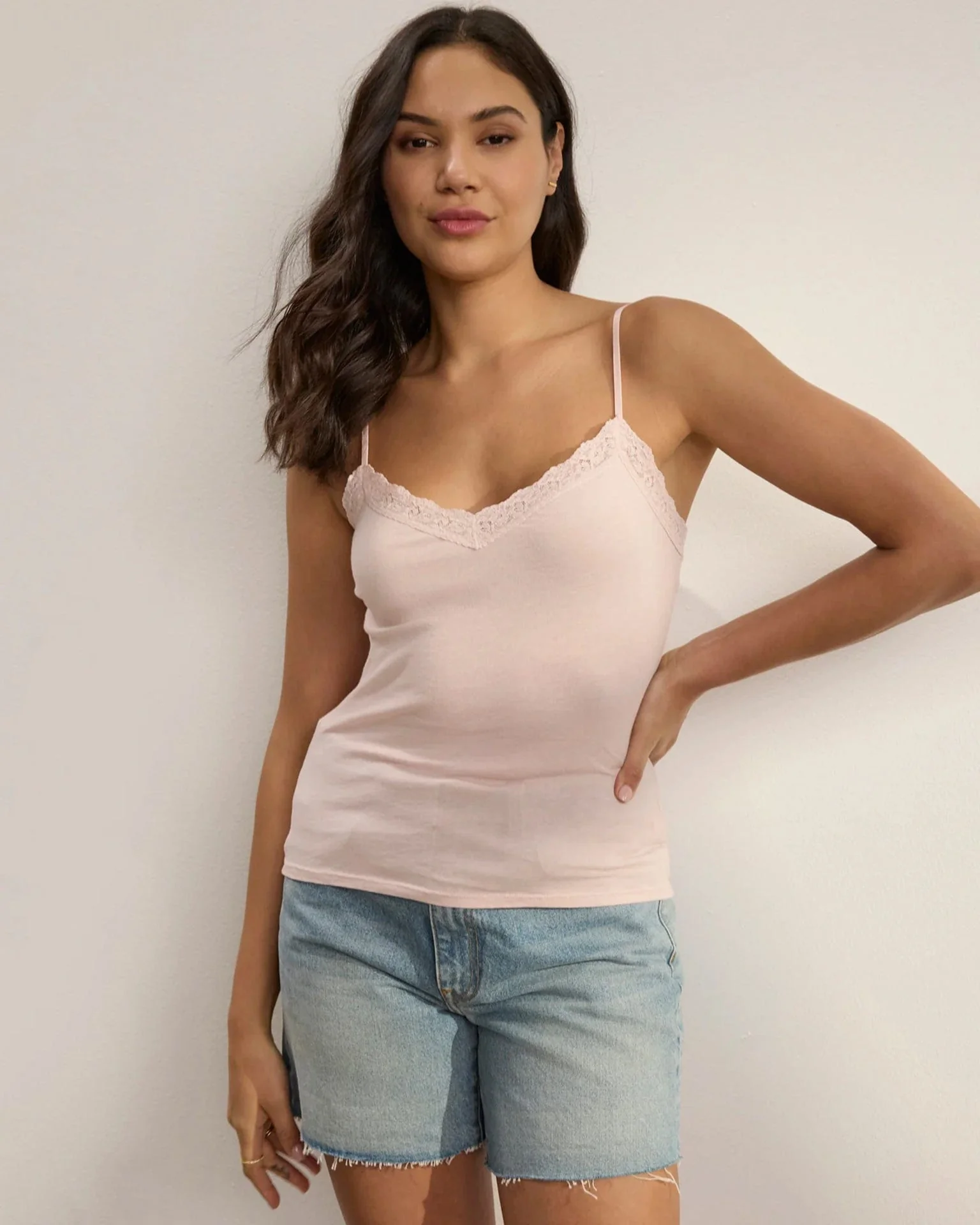 Indie Lace Cami in Ballet