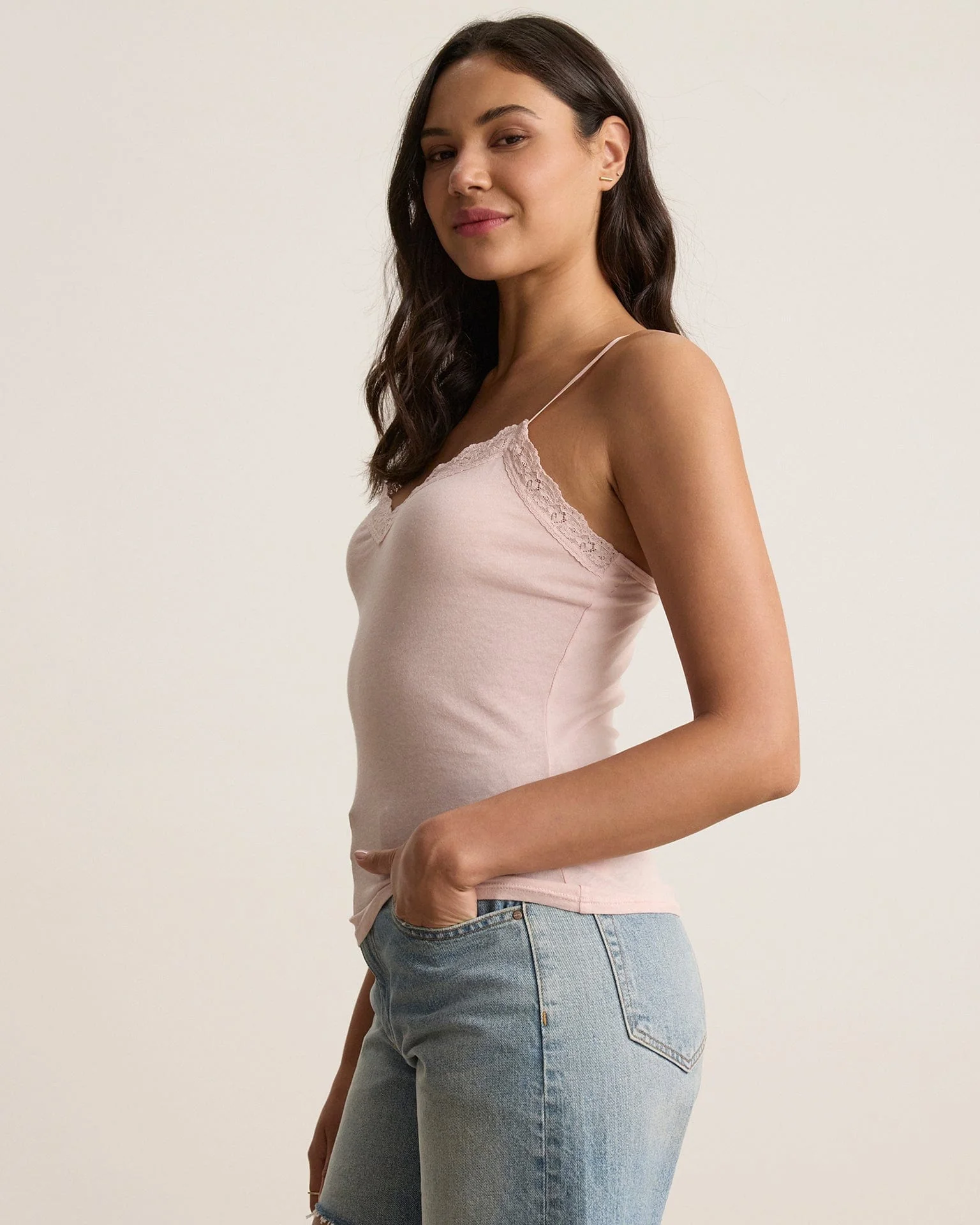 Indie Lace Cami in Ballet - Image 4