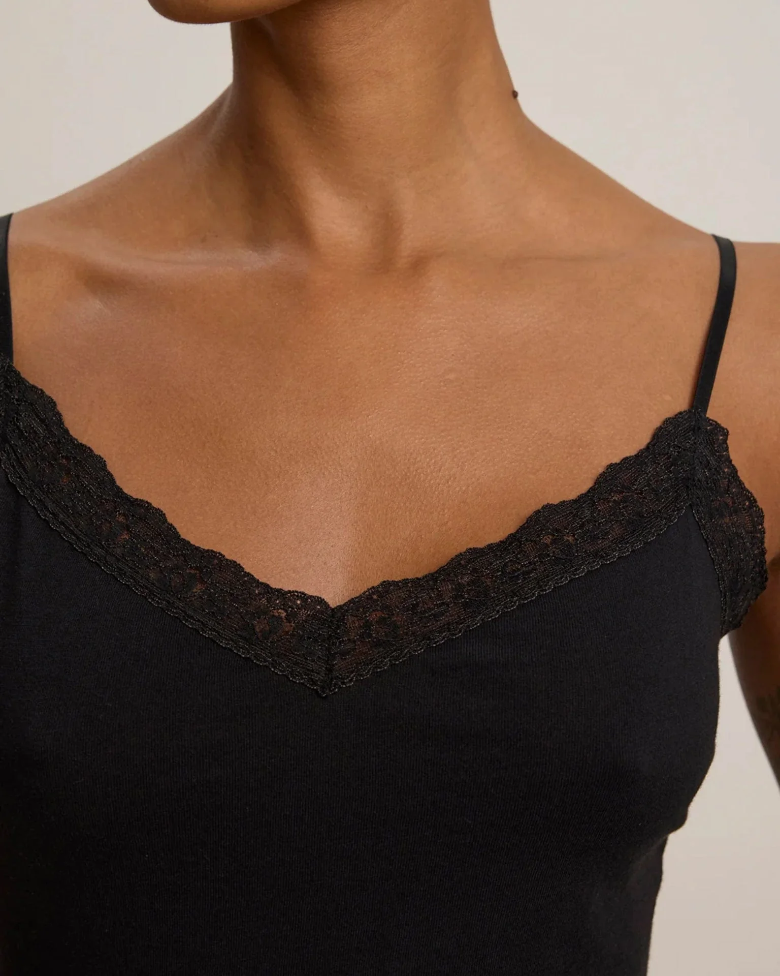 Indie Lace Cami in Black - Image 3