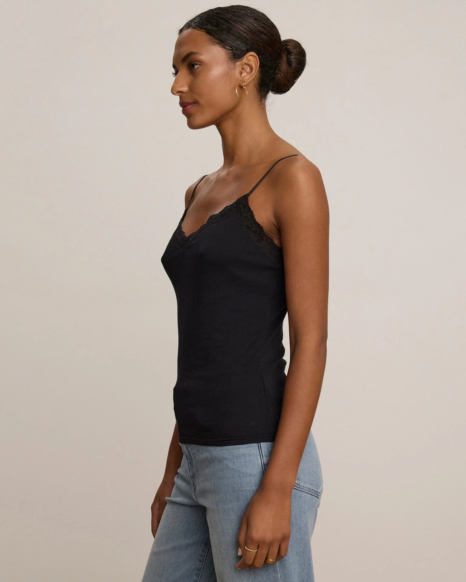 Indie Lace Cami in Black - Image 4