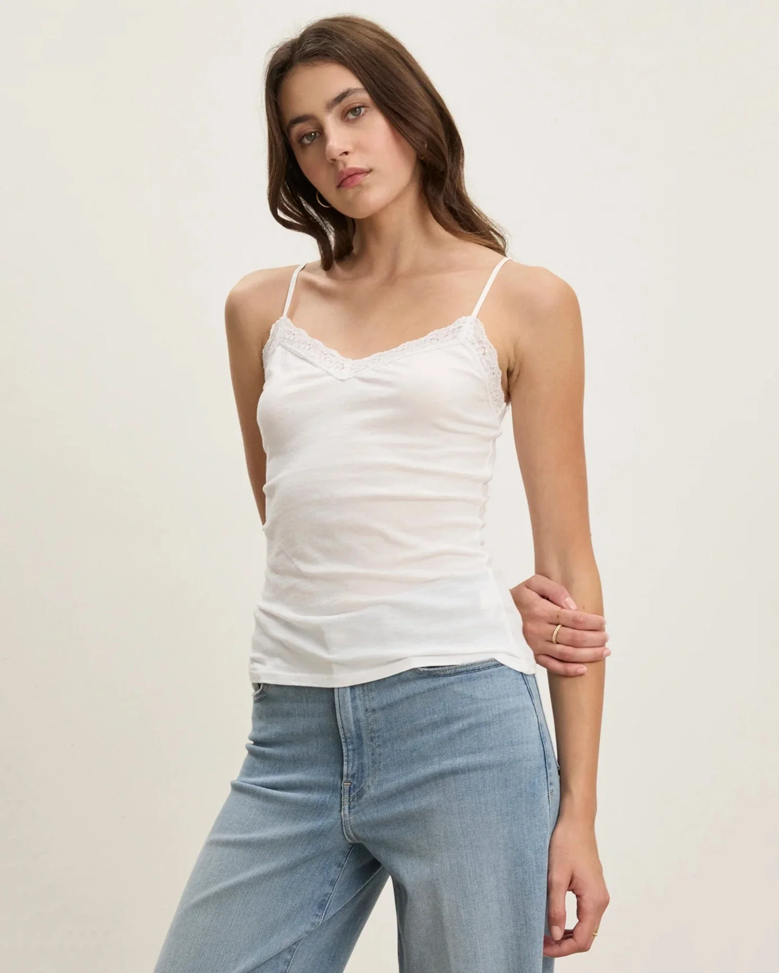 Indie Lace Cami in White