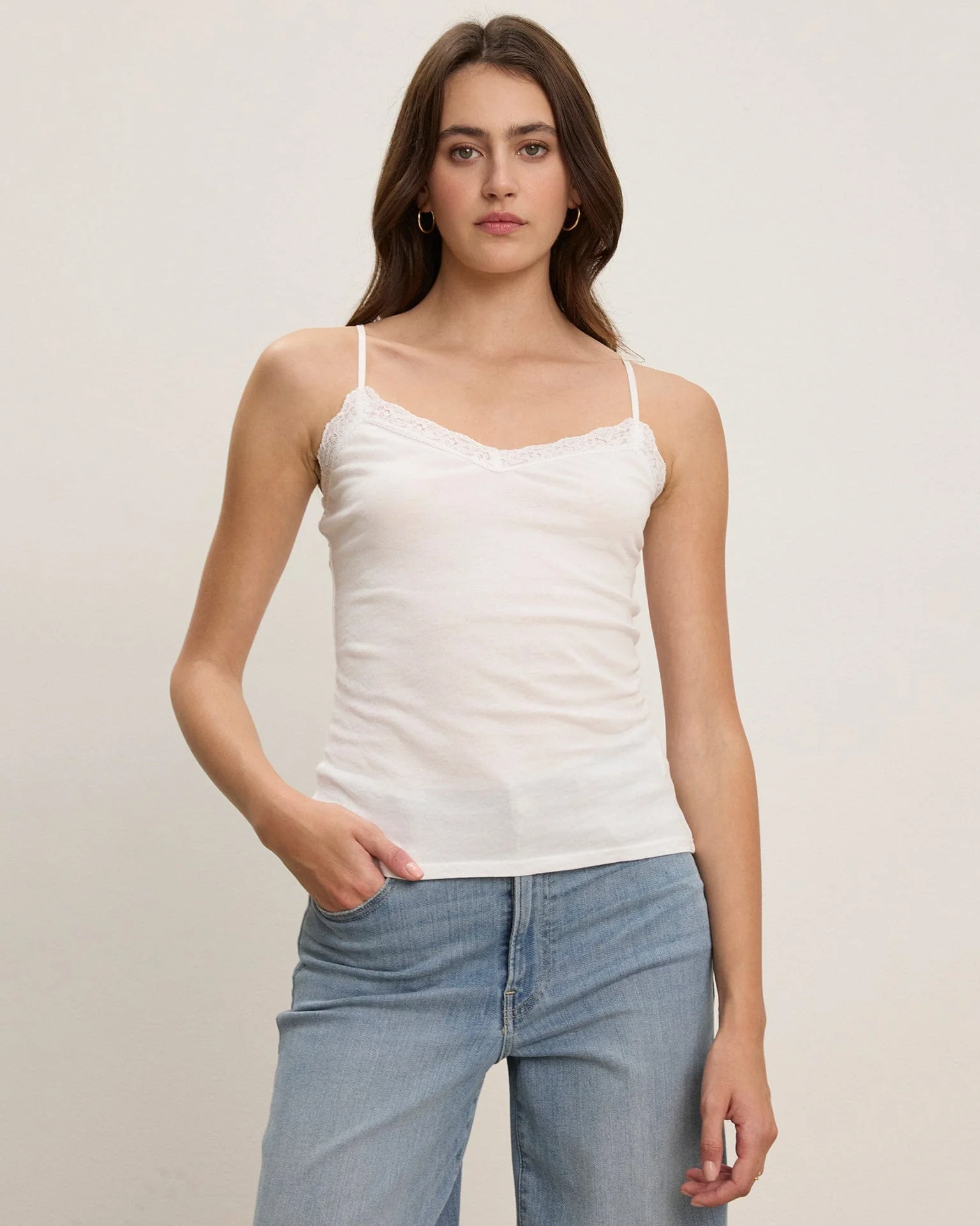Indie Lace Cami in White - Image 2