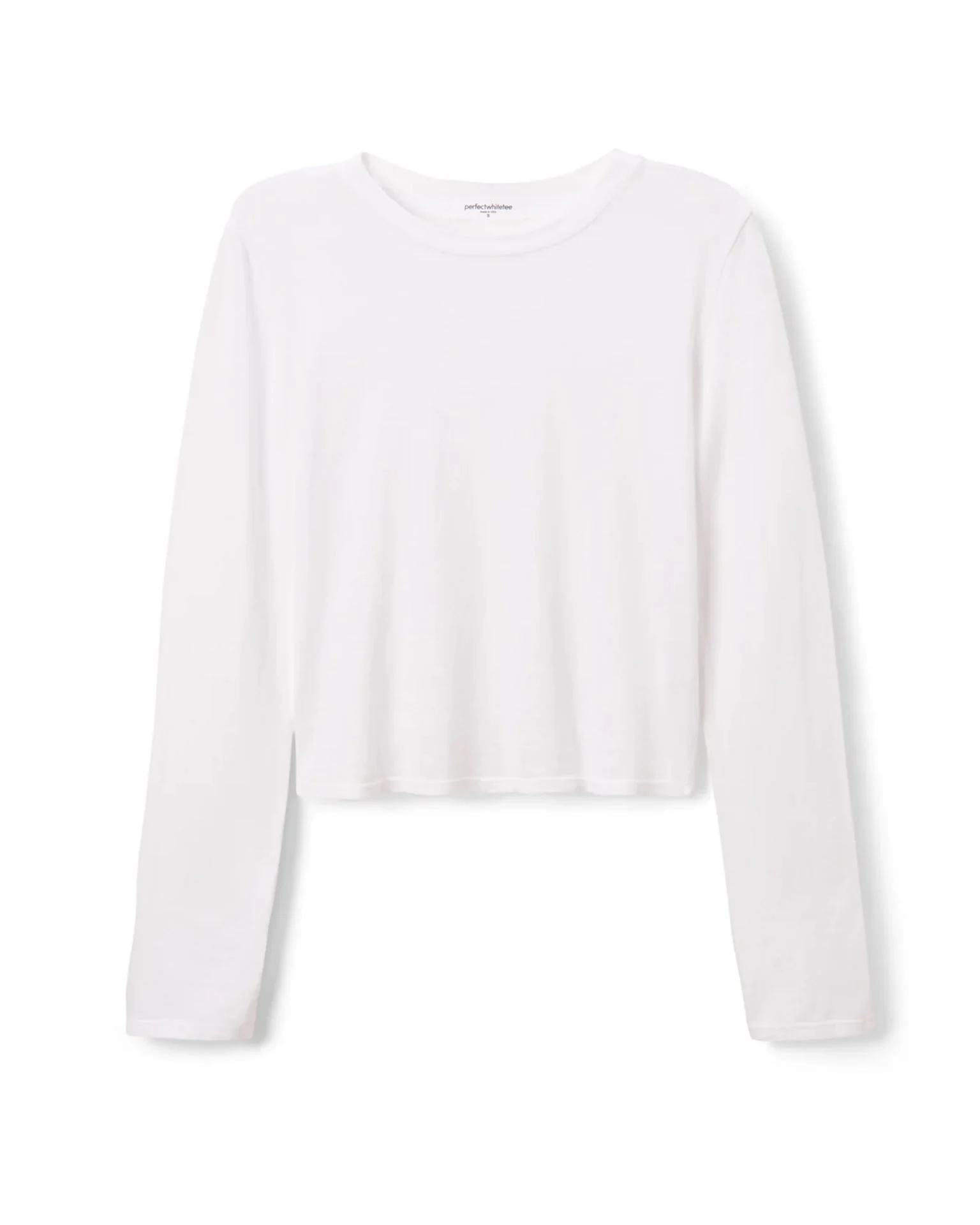 Jamie Recycled Cotton L/S in White - Image 6
