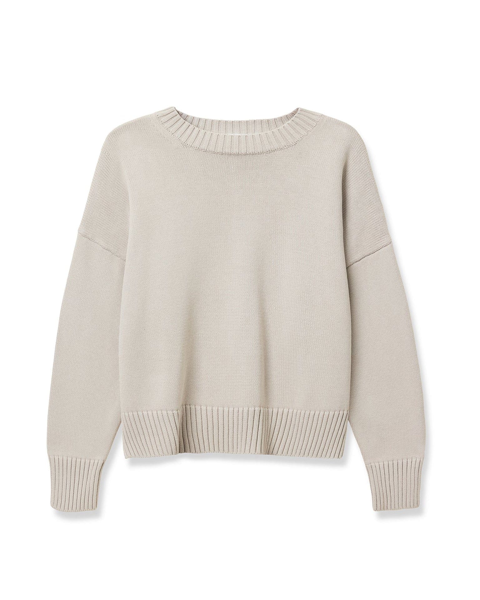 Janet Cotton Sweater in Silver - Image 4