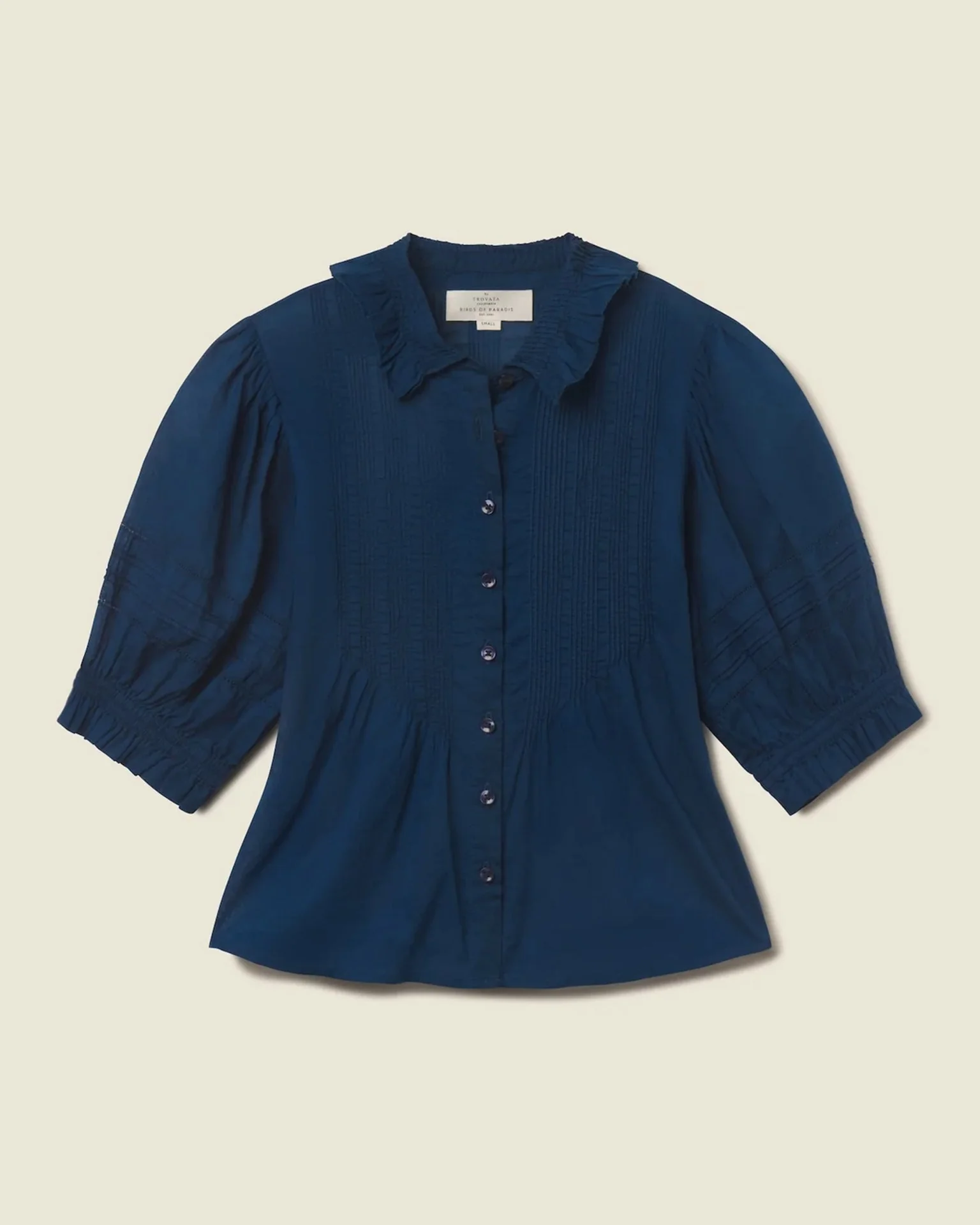 Jess Blouse in Laguna Navy - Image 3