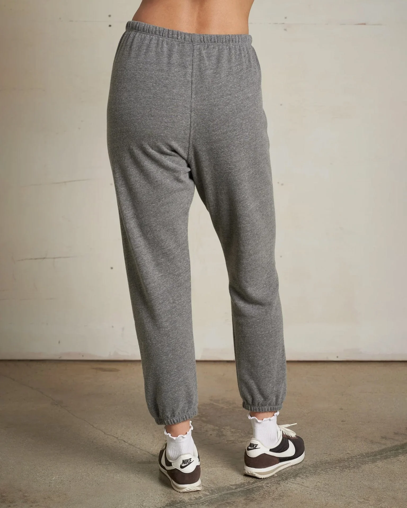 Johnny French Terry Easy Sweatpant in Dark Heather Grey - Image 5
