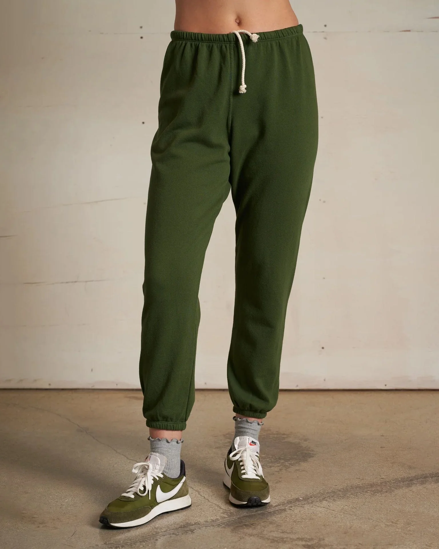 Johnny French Terry Easy Sweatpant in Fern Green