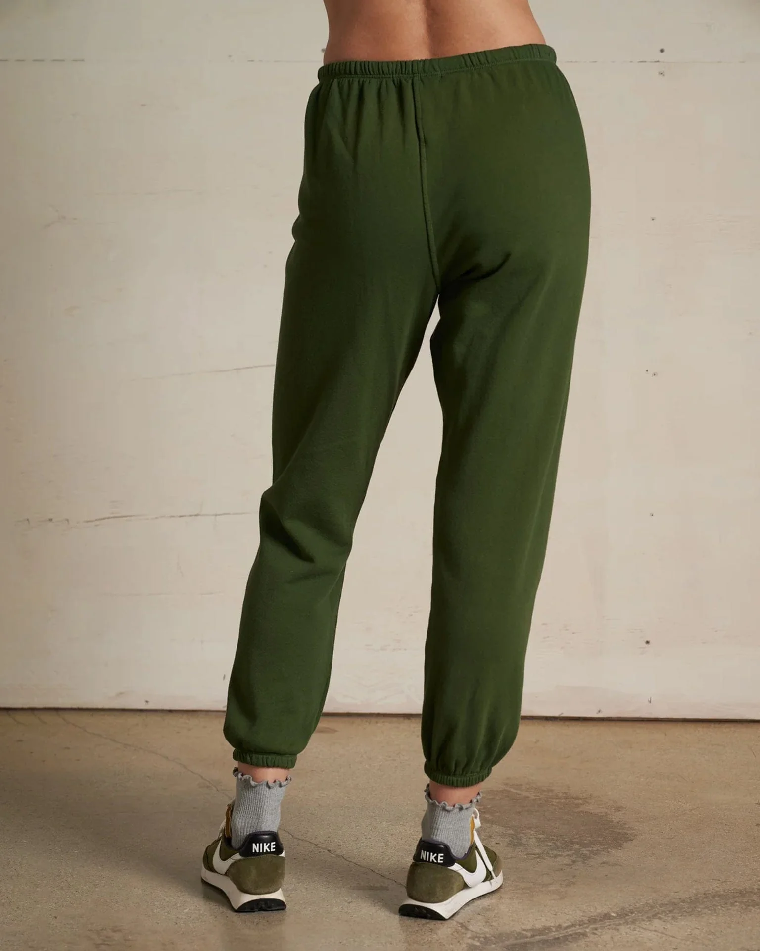 Johnny French Terry Easy Sweatpant in Fern Green - Image 3