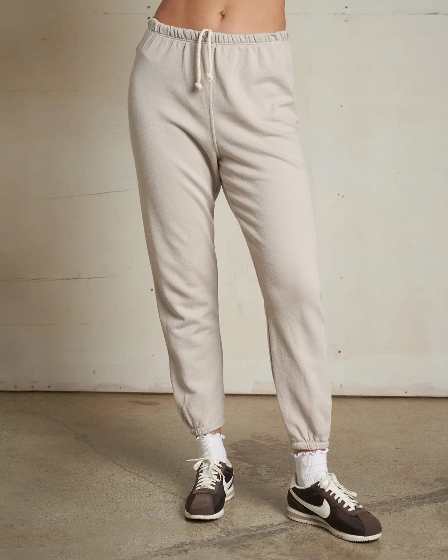 Johnny French Terry Easy Sweatpant in Silver