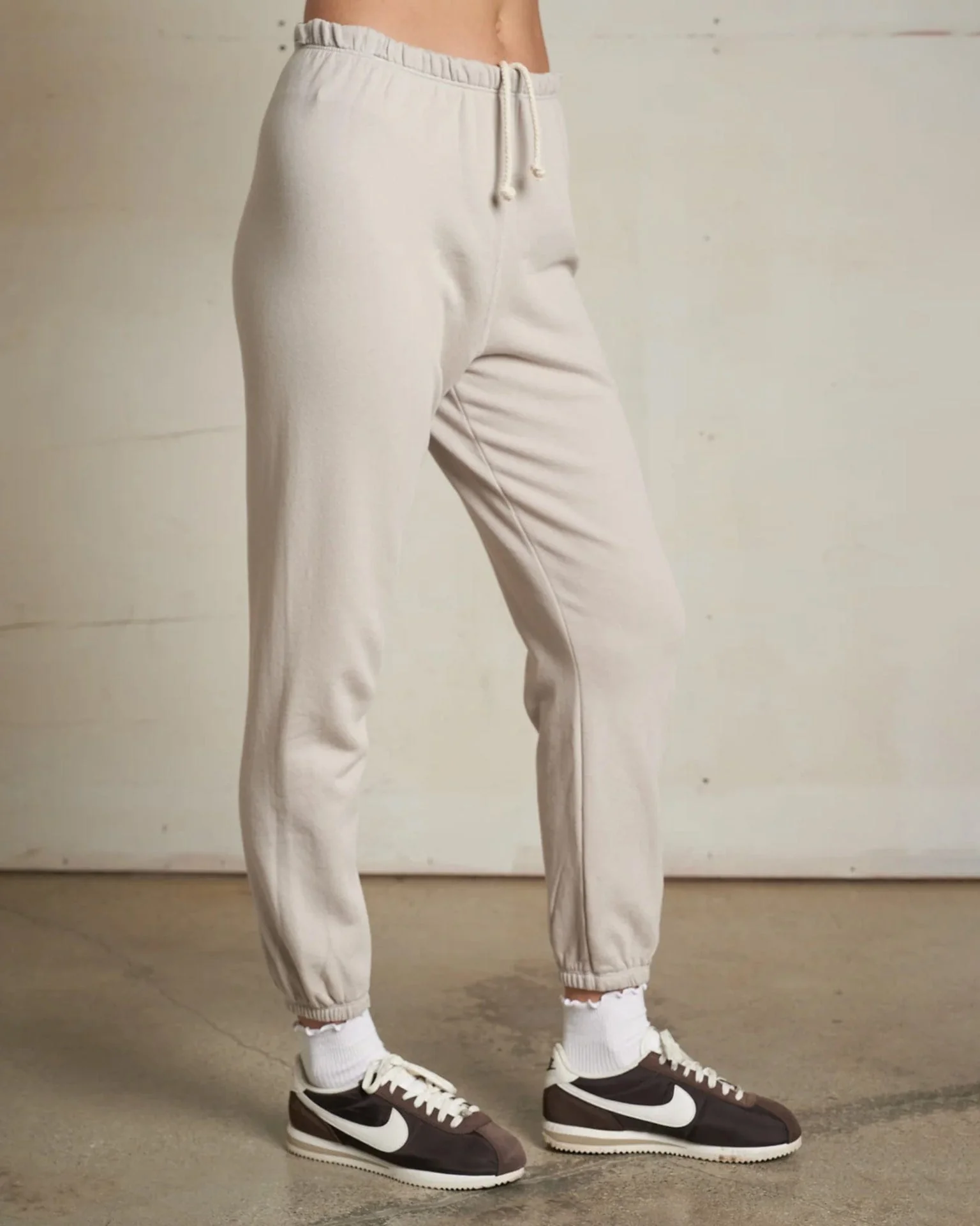 Johnny French Terry Easy Sweatpant in Silver - Image 2