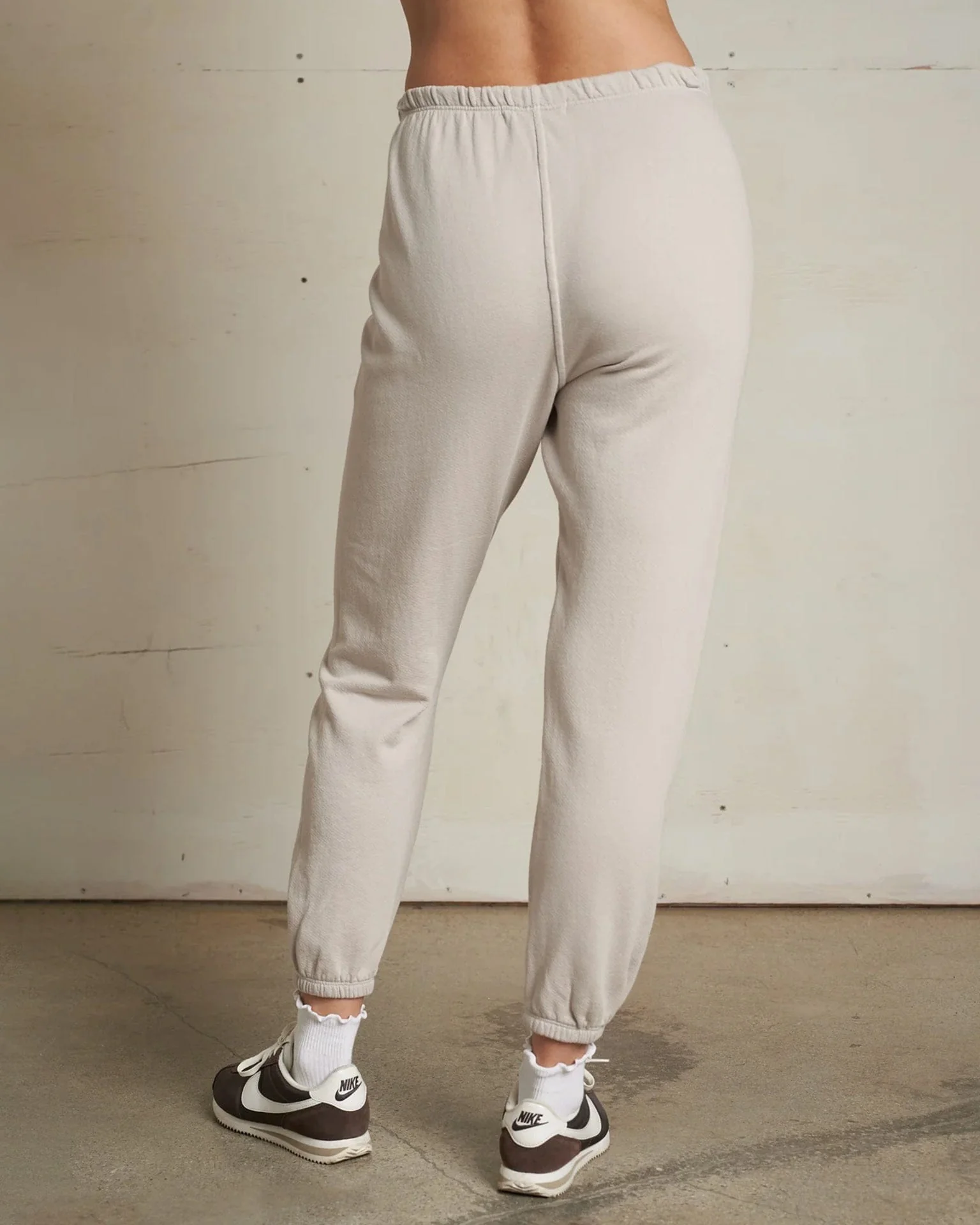 Johnny French Terry Easy Sweatpant in Silver - Image 4