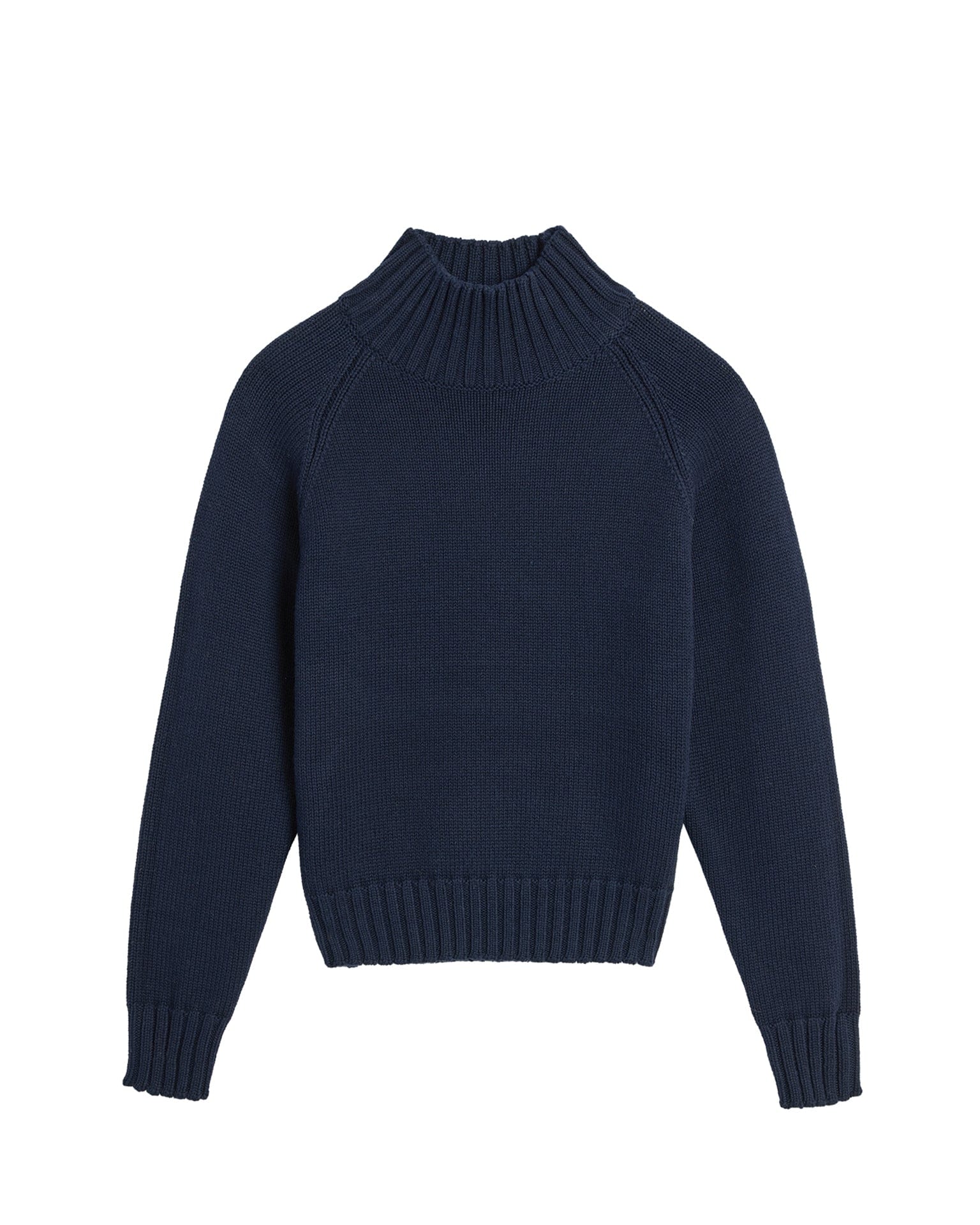 Kaitlyn Cotton Cashmere Sweater in Navy - Image 2