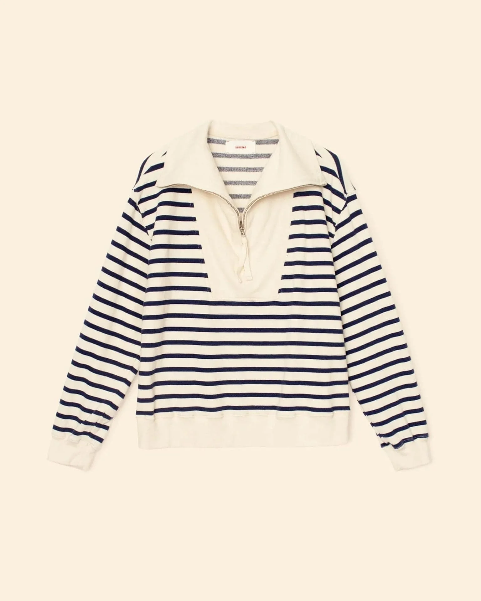 Kat Sweatshirt In Natural Stripe - Image 3