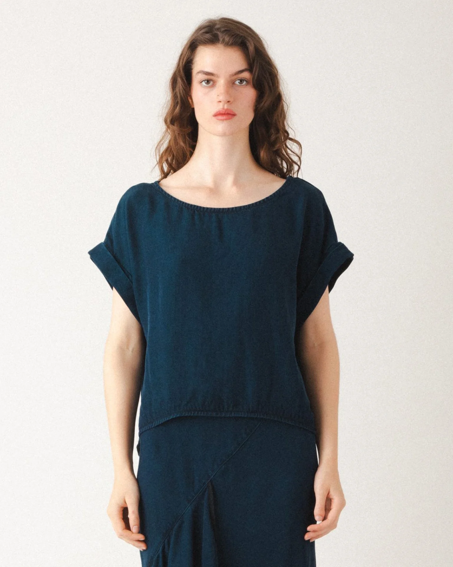 Keel Blouse in Peacock