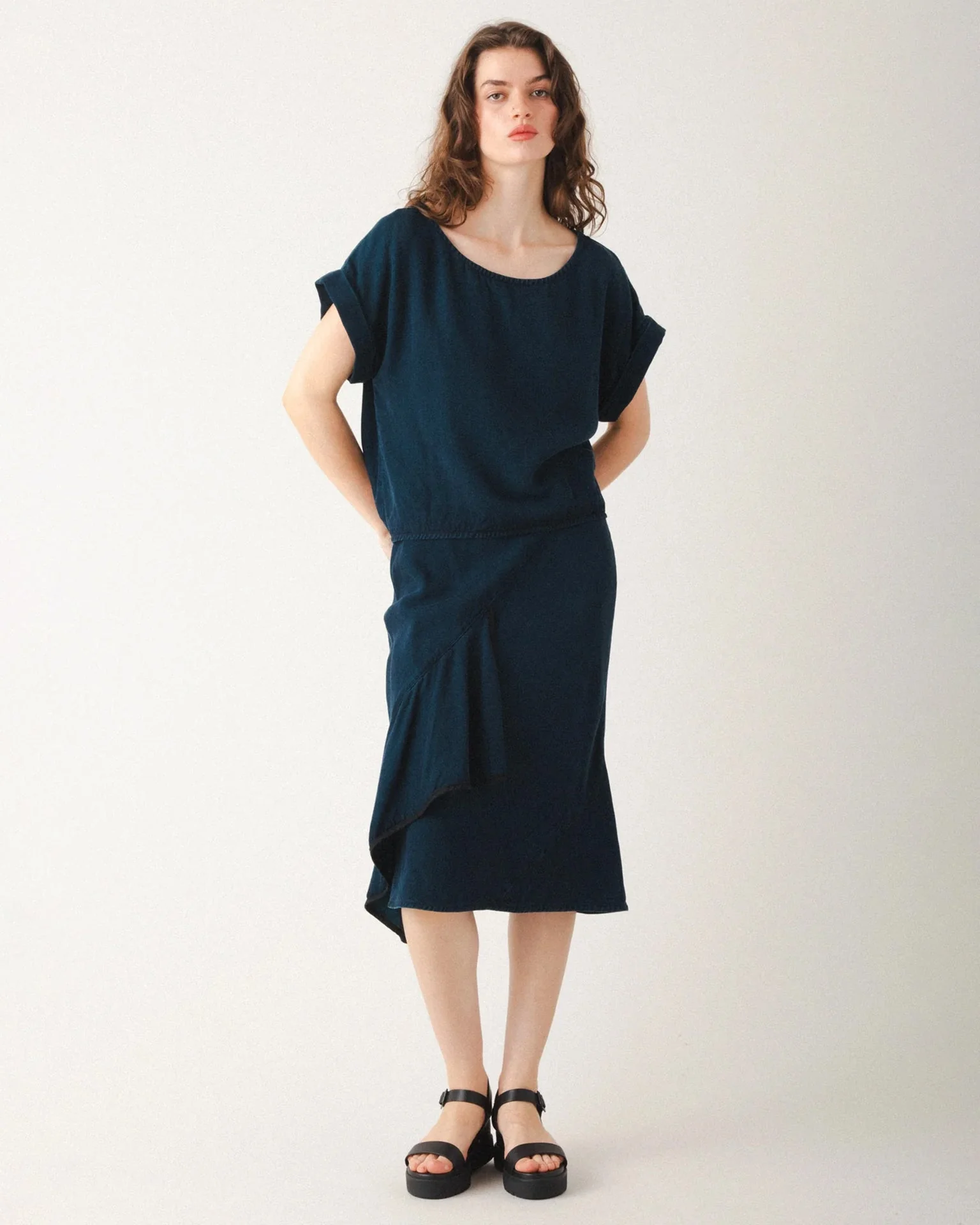 Keel Blouse in Peacock - Image 2