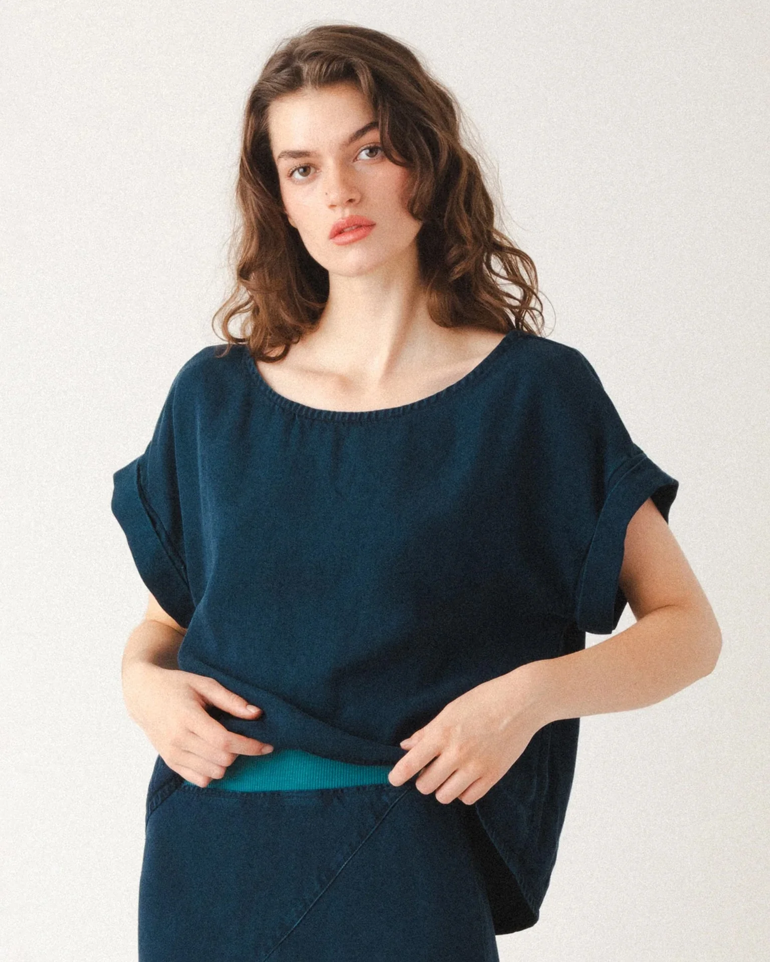 Keel Blouse in Peacock - Image 3