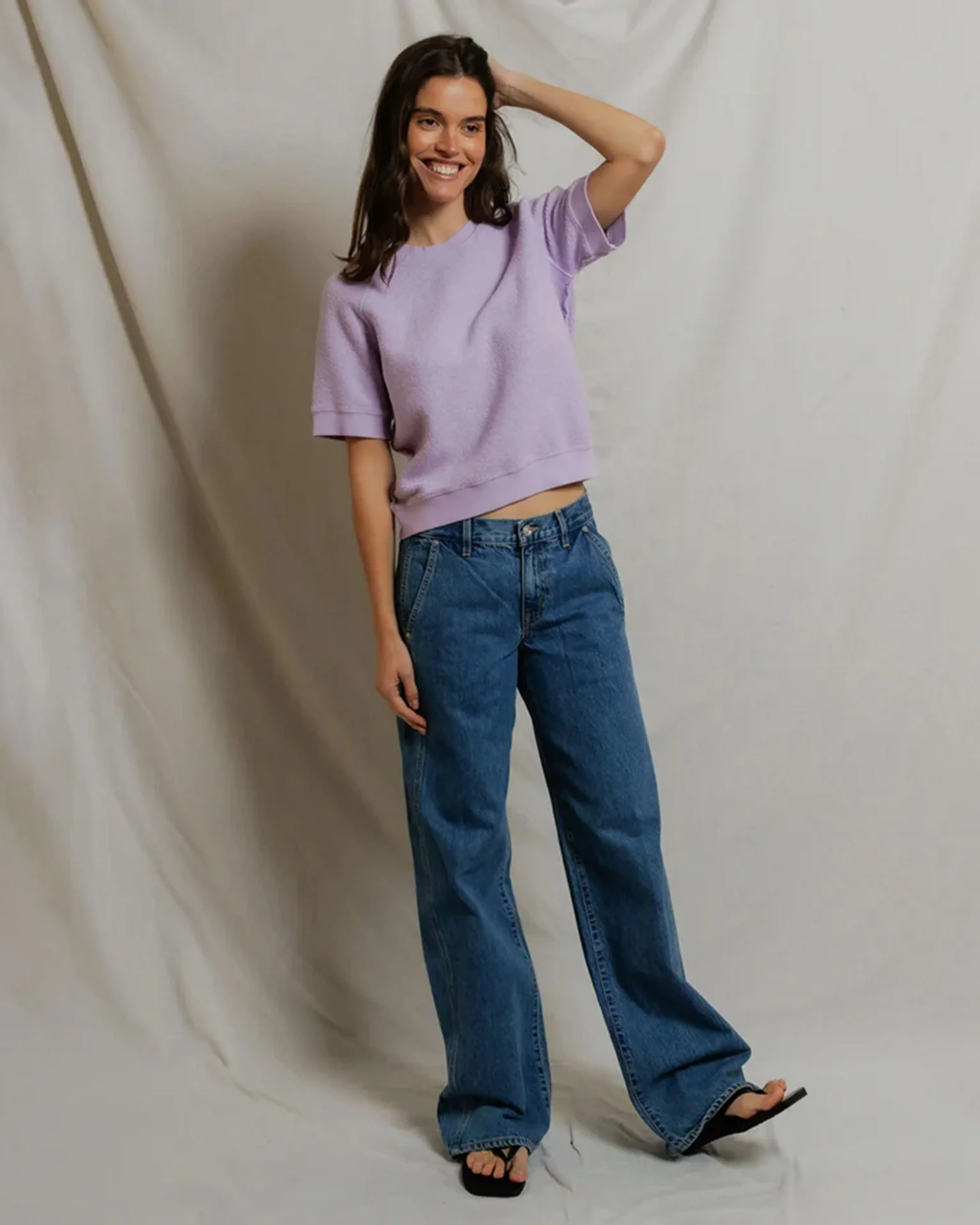 Kennedy - Core Fleece Short Sleeve in Ultraviolet - Image 2