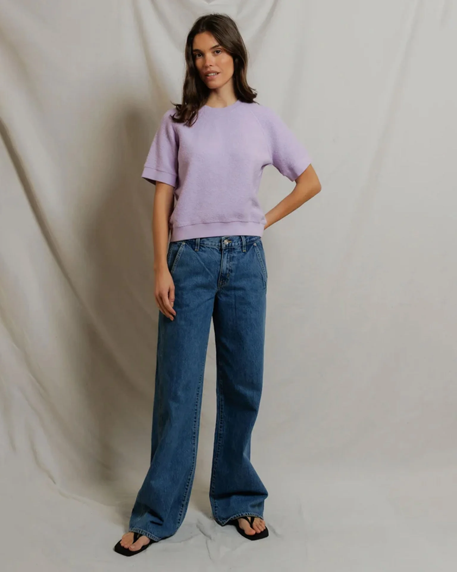 Kennedy - Core Fleece Short Sleeve in Ultraviolet - Image 4